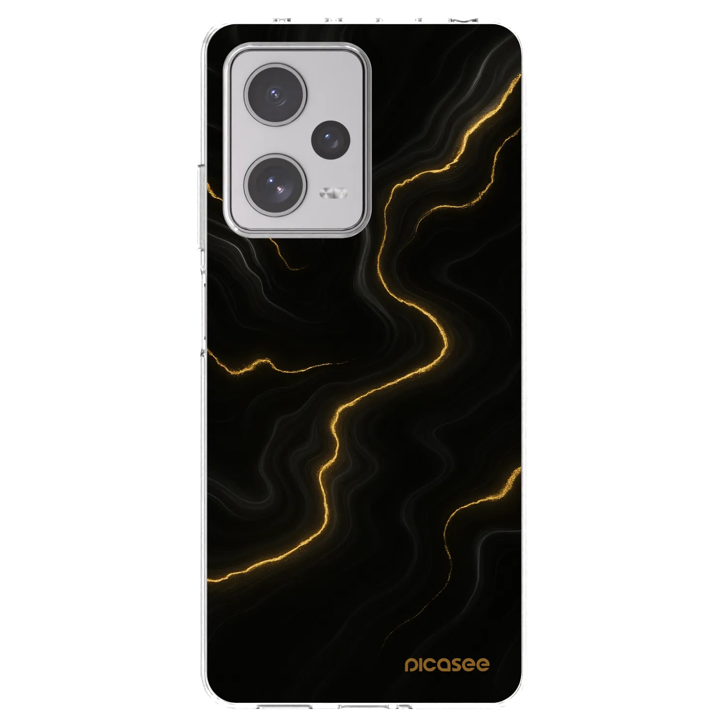 Picasee silikonový průhledný obal pro Xiaomi Redmi Note 12 Pro+ 5G - Thunder