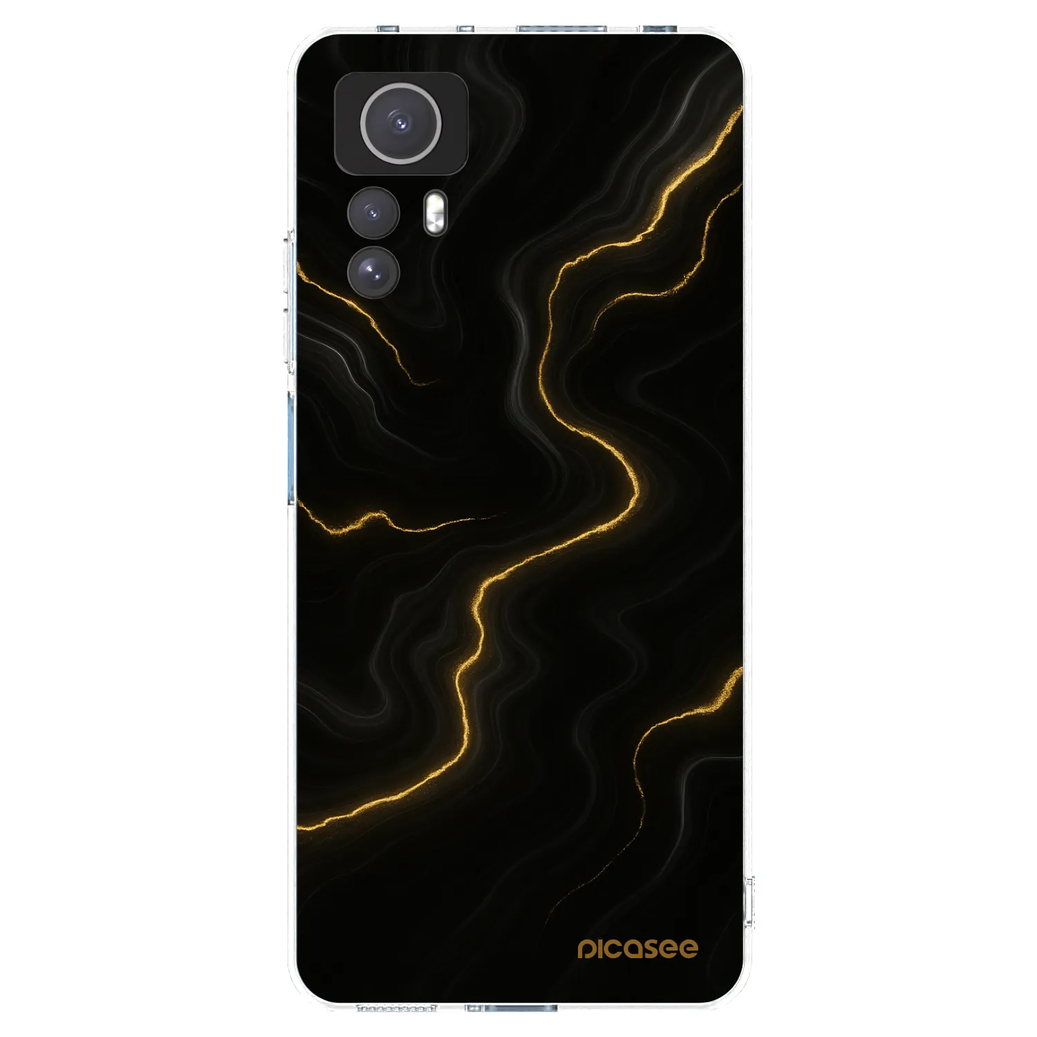 Picasee silikonový průhledný obal pro Xiaomi Redmi Note 12S - Thunder