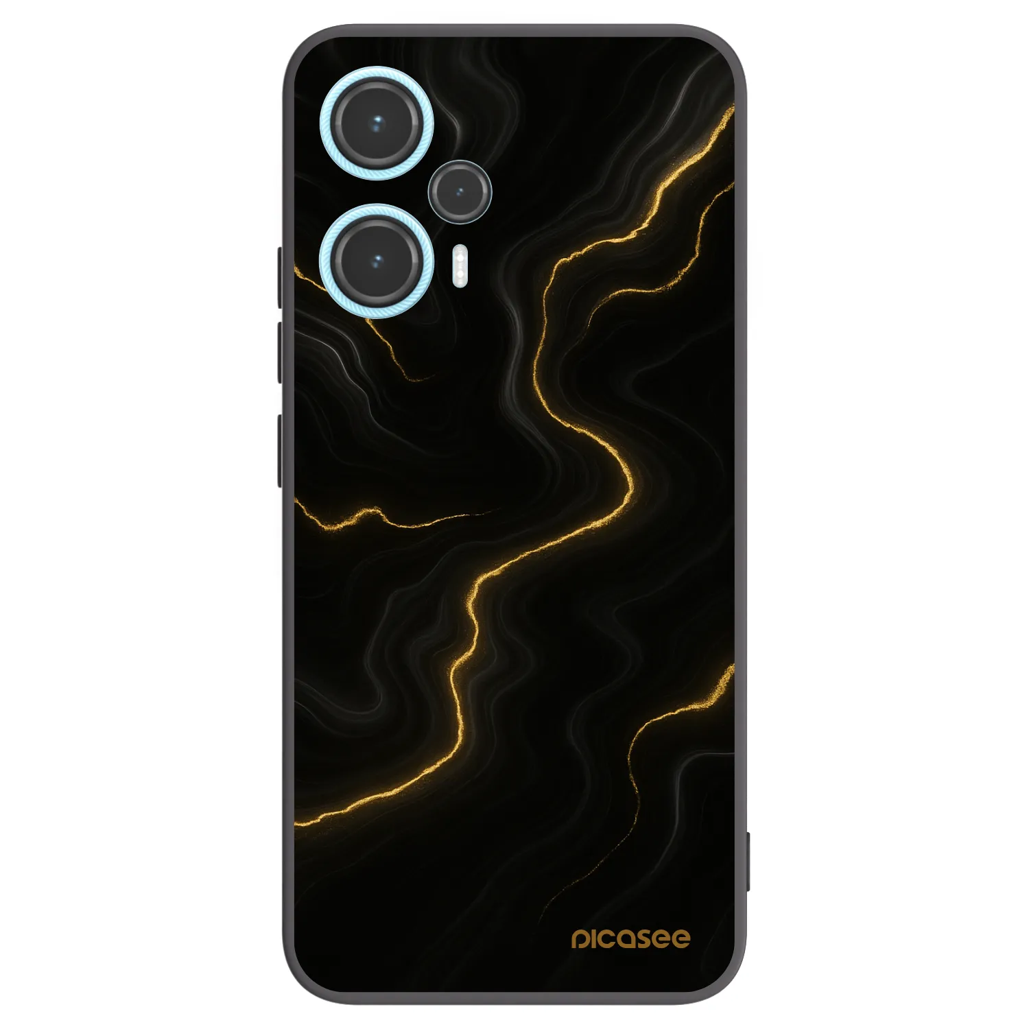 Picasee silikonový černý obal pro Xiaomi Poco F5 - Thunder