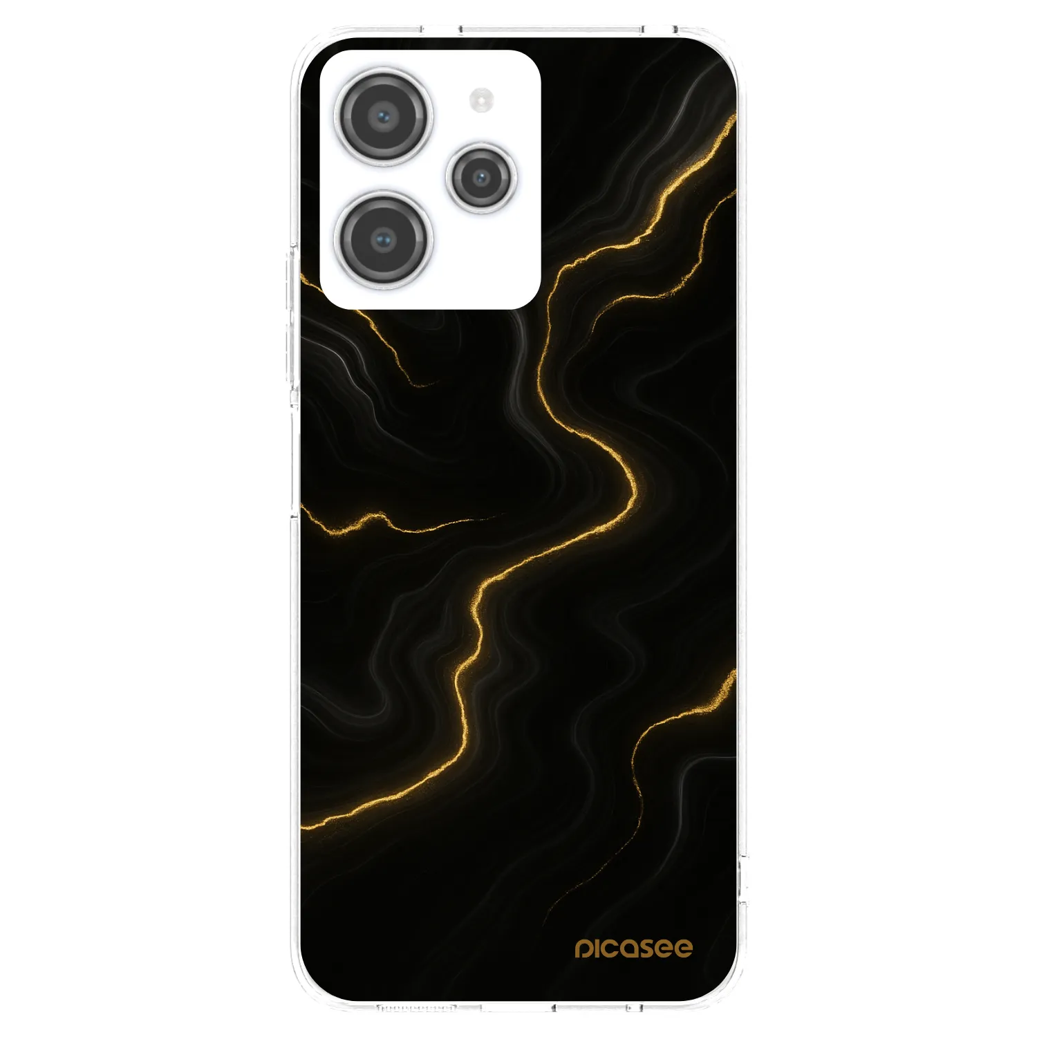 Picasee silikonový průhledný obal pro Xiaomi Redmi 12 4G - Thunder