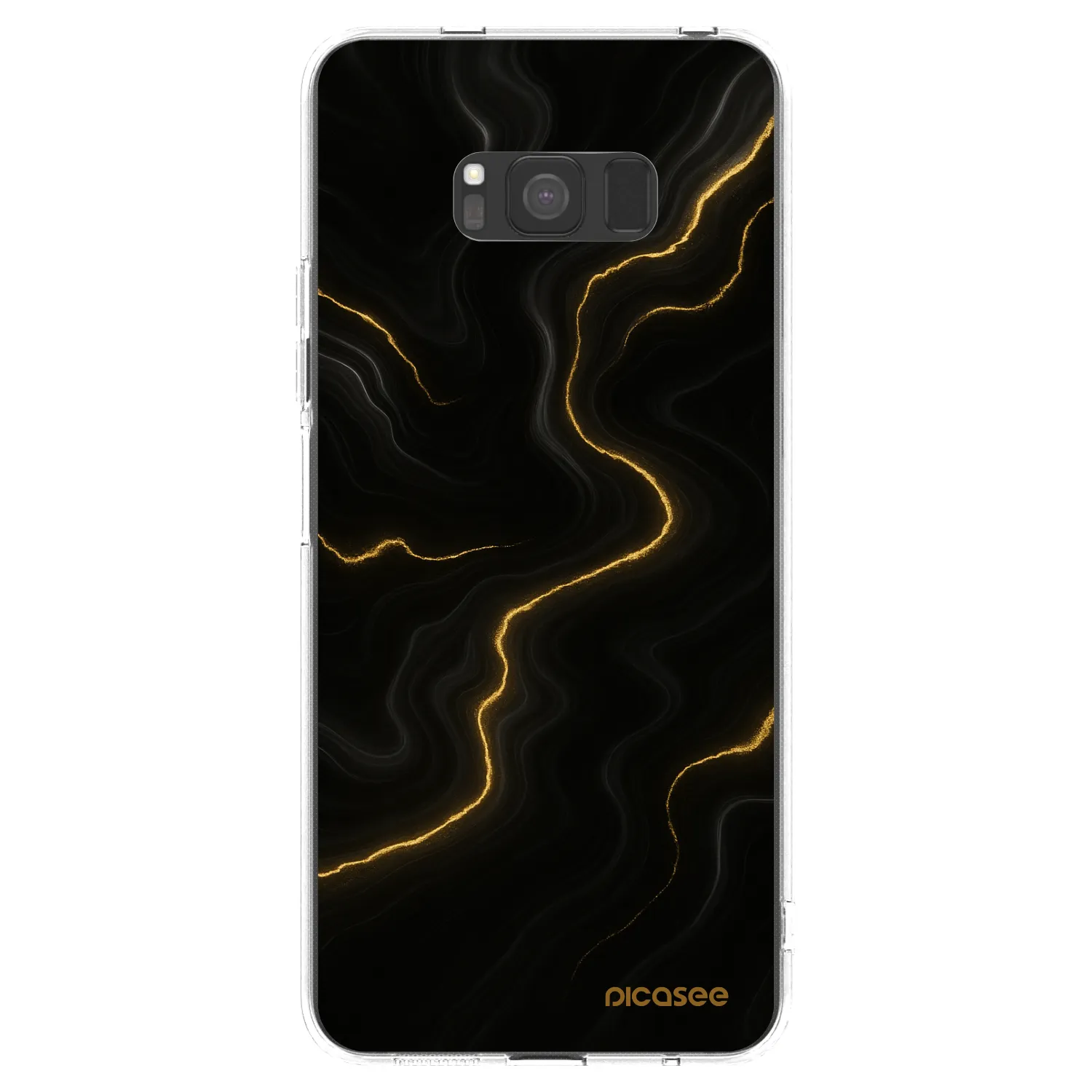 Picasee silikonový průhledný obal pro Samsung Galaxy S8 G950F - Thunder