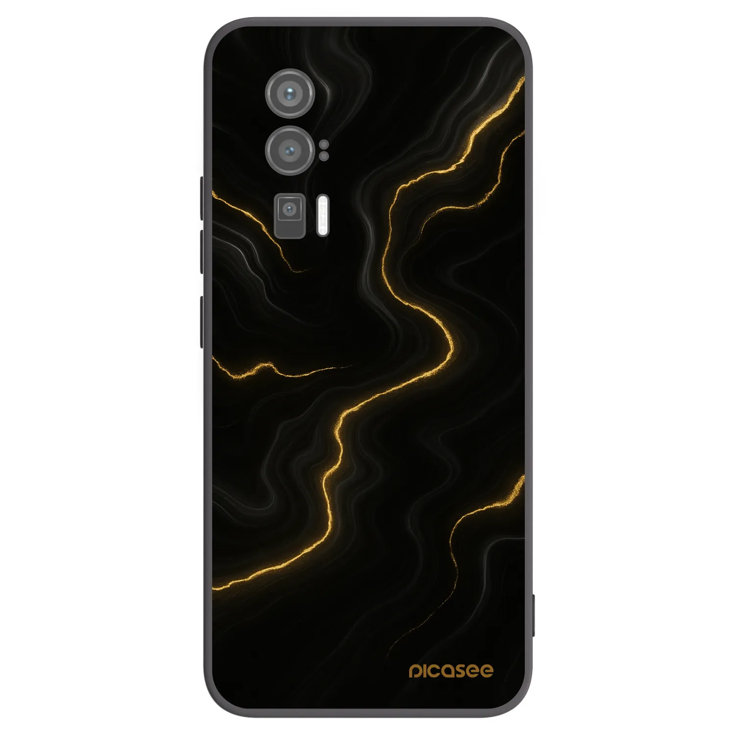 Picasee silikonový černý obal pro Xiaomi Poco F5 Pro 5G - Thunder