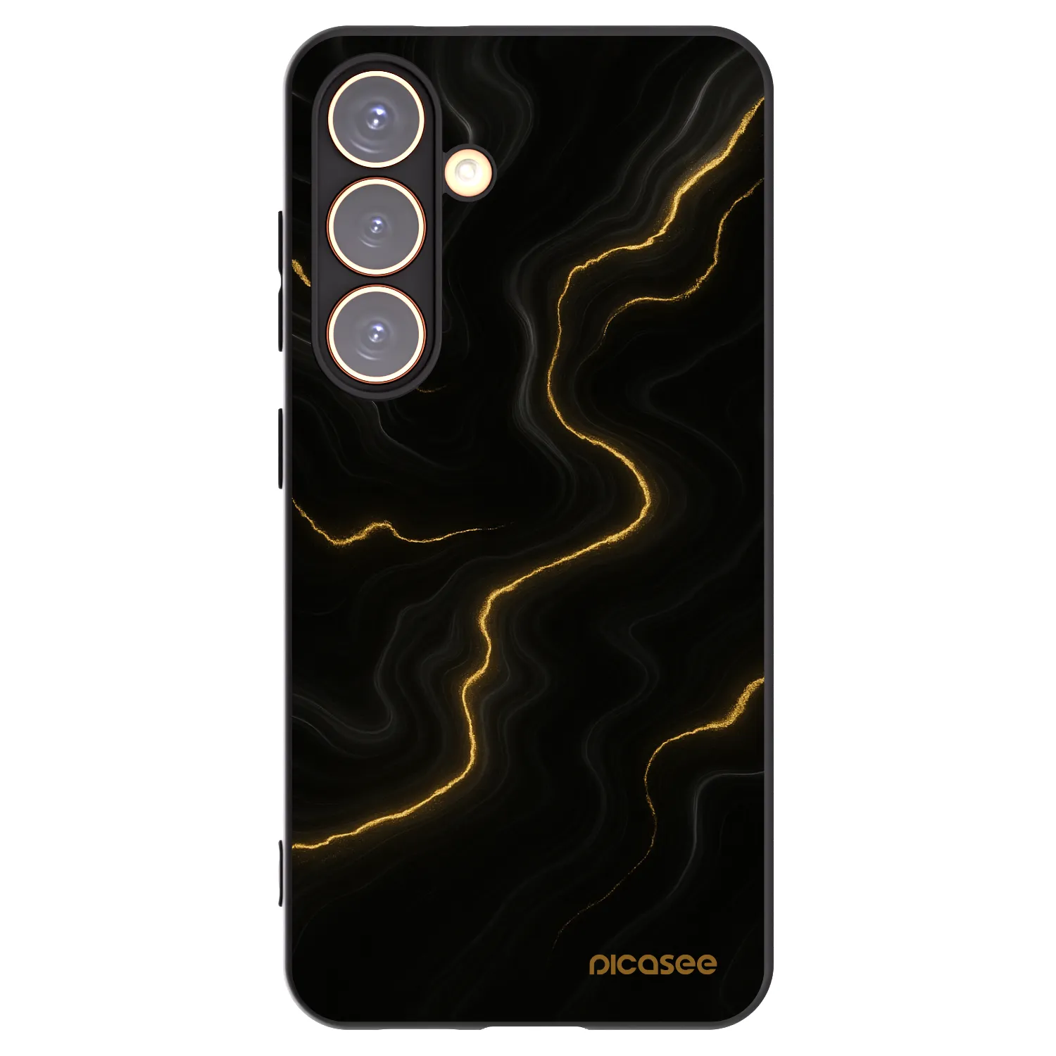 Picasee silikonový černý obal pro Samsung Galaxy S24 S921B 5G - Thunder