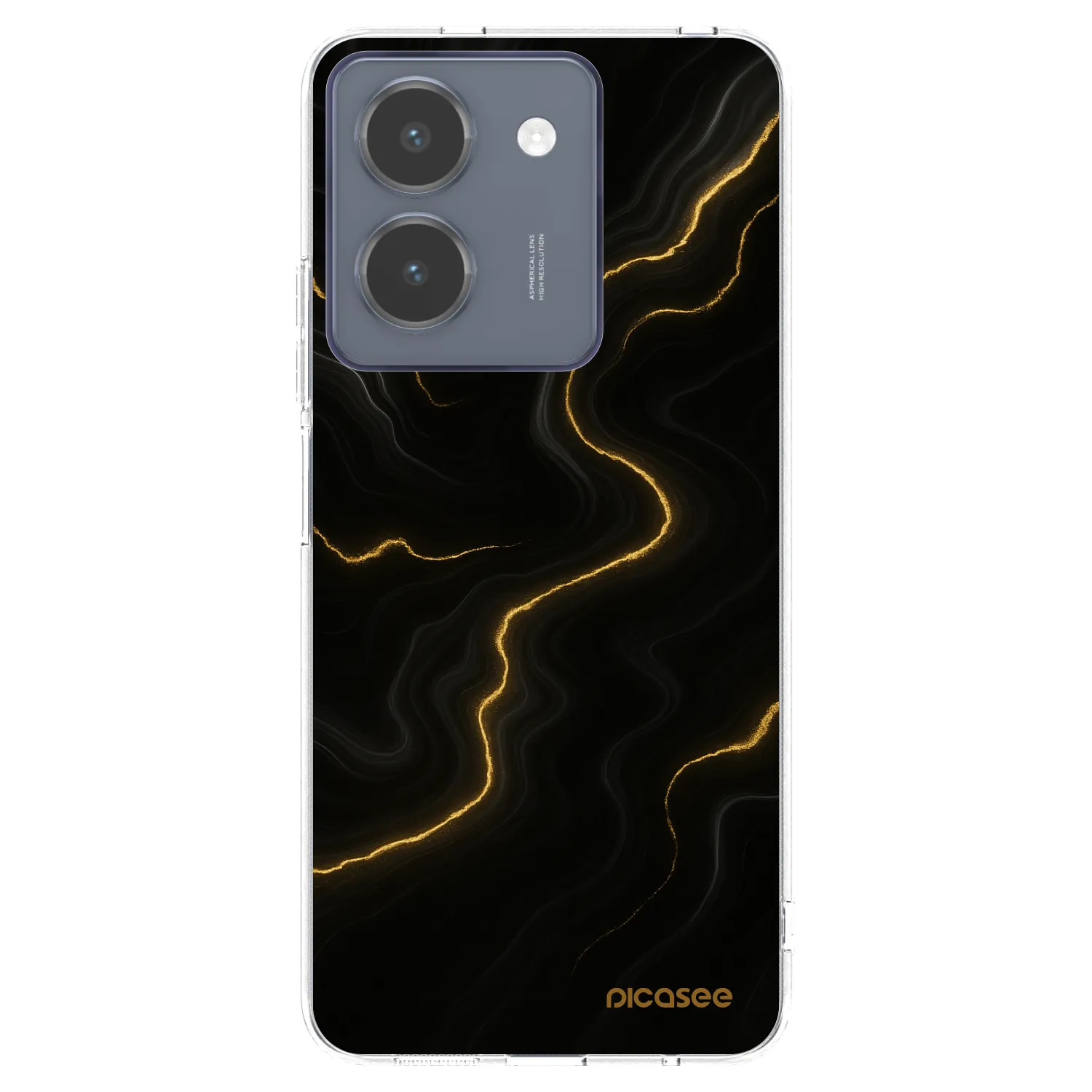 Picasee silikonový průhledný obal pro Vivo Y36 4G - Thunder