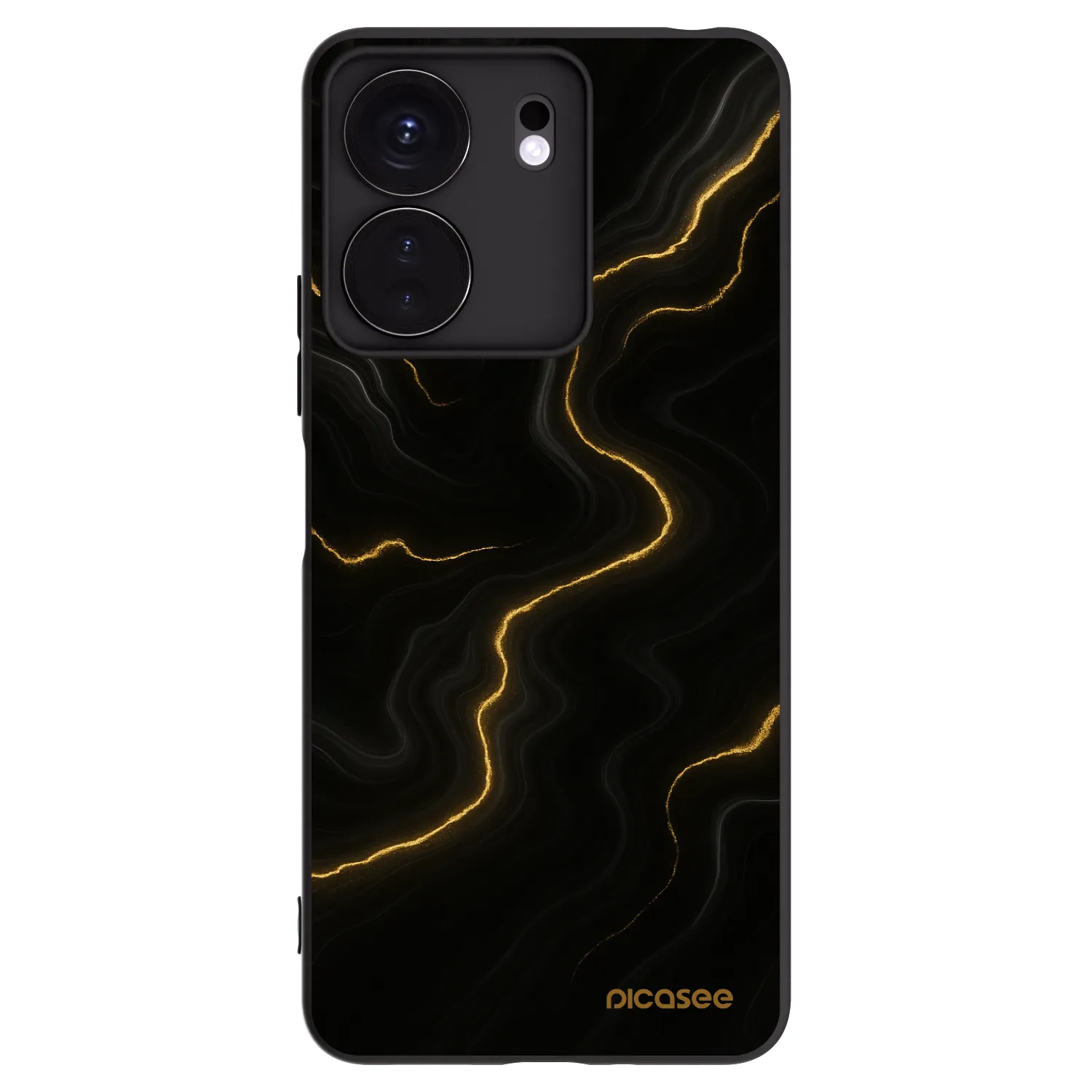 Picasee silikonový černý obal pro Xiaomi Redmi 13C 4G - Thunder