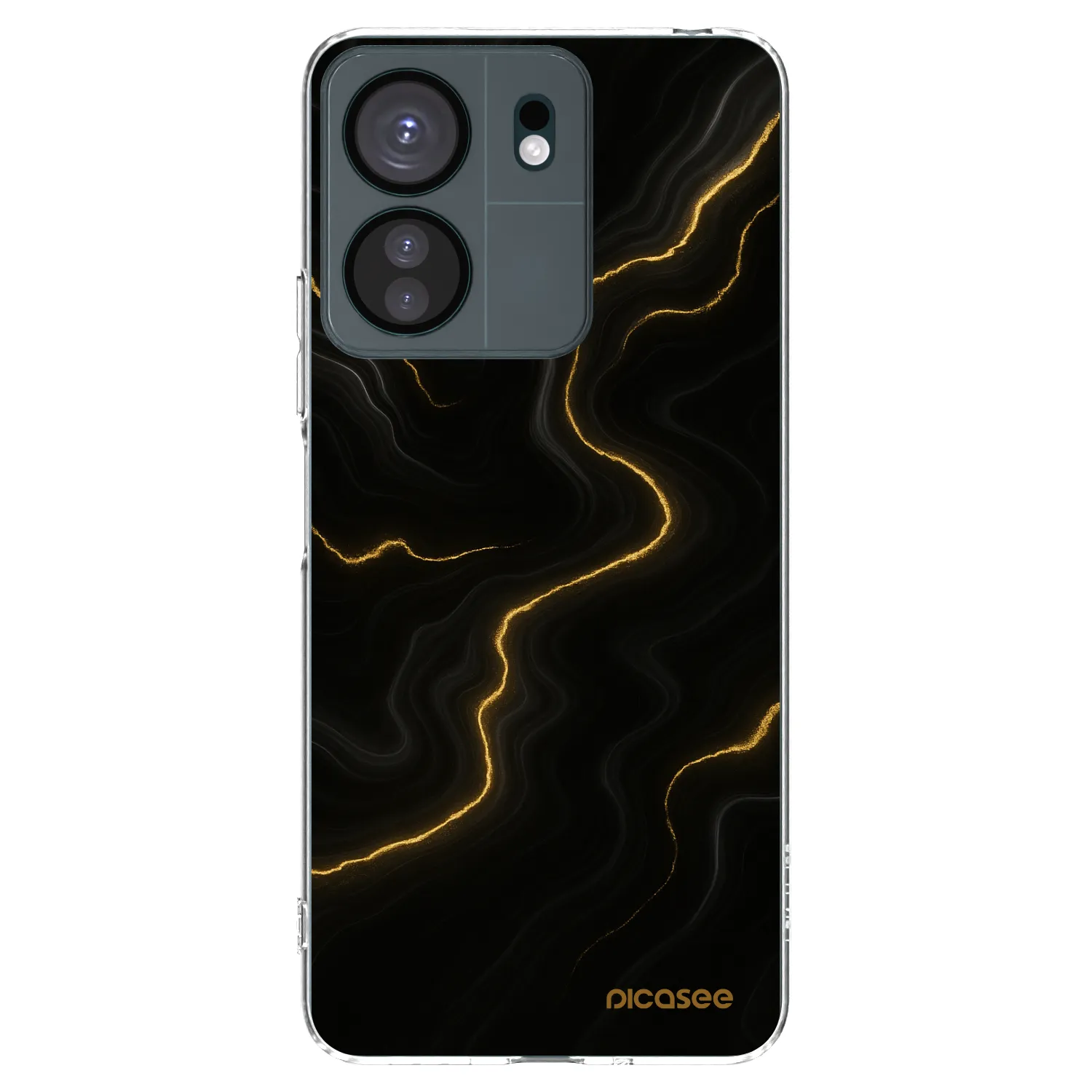 Picasee silikonový průhledný obal pro Xiaomi Redmi 13C 4G - Thunder