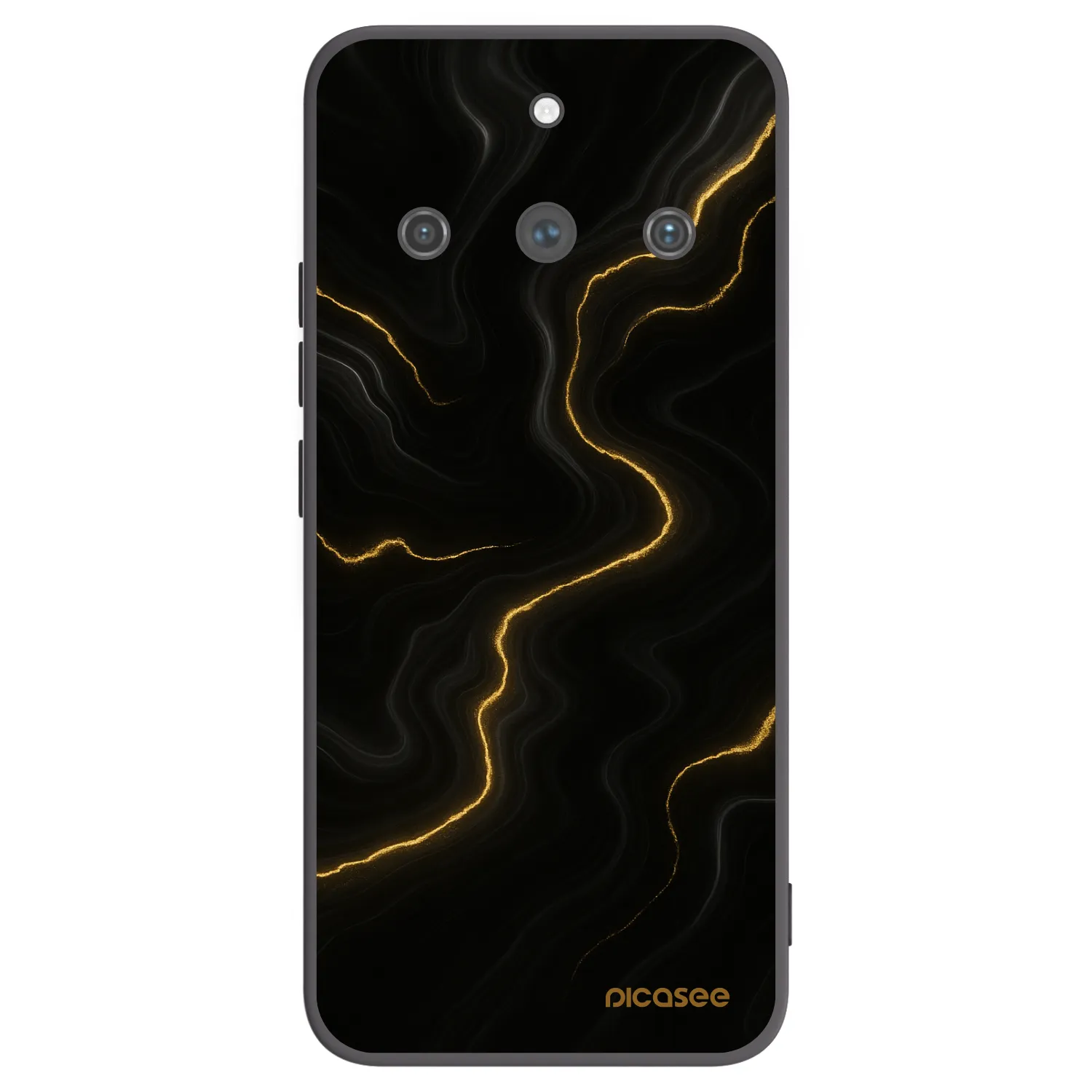 Picasee silikonový černý obal pro Realme 11 Pro+ - Thunder