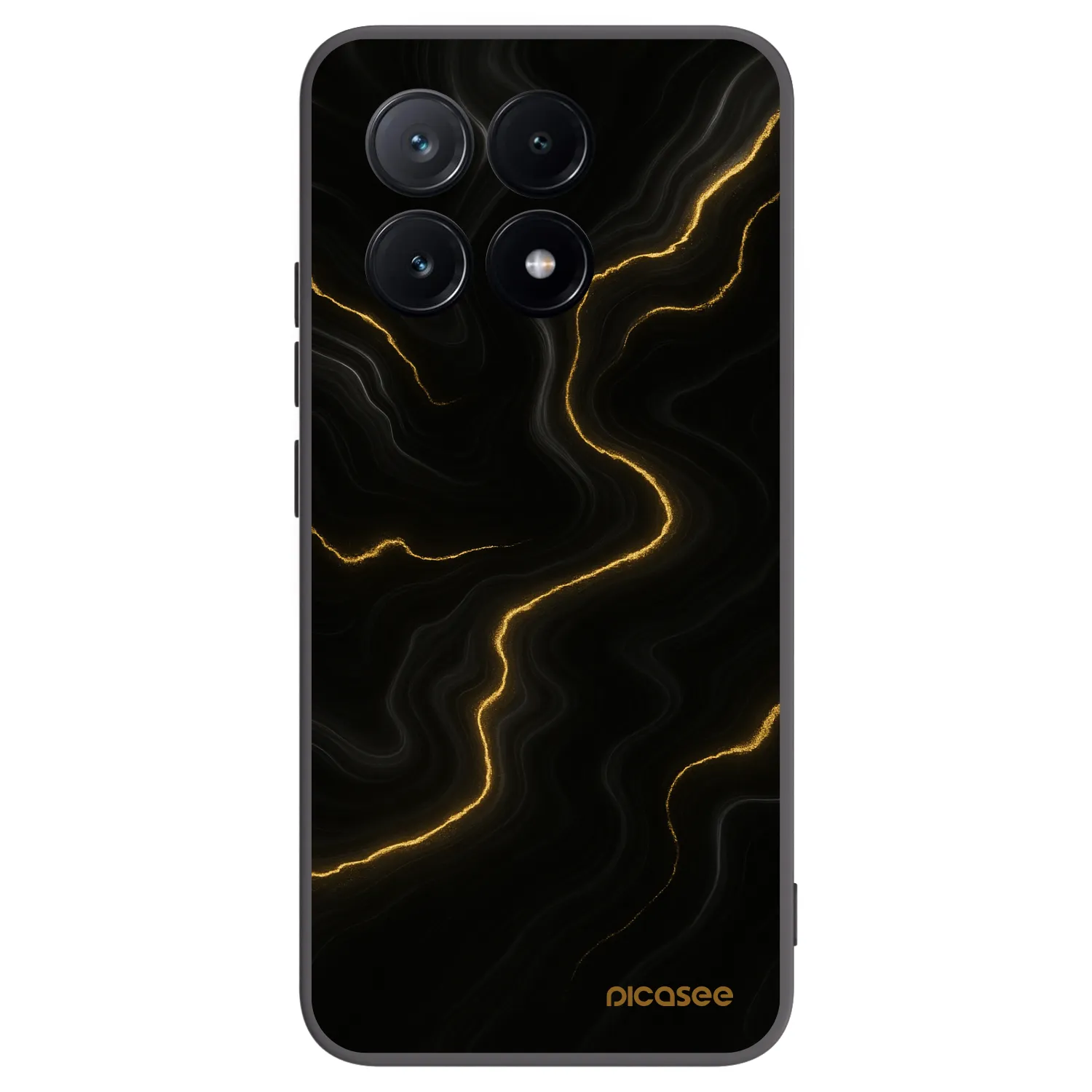 Picasee silikonový černý obal pro Xiaomi Poco X6 Pro - Thunder