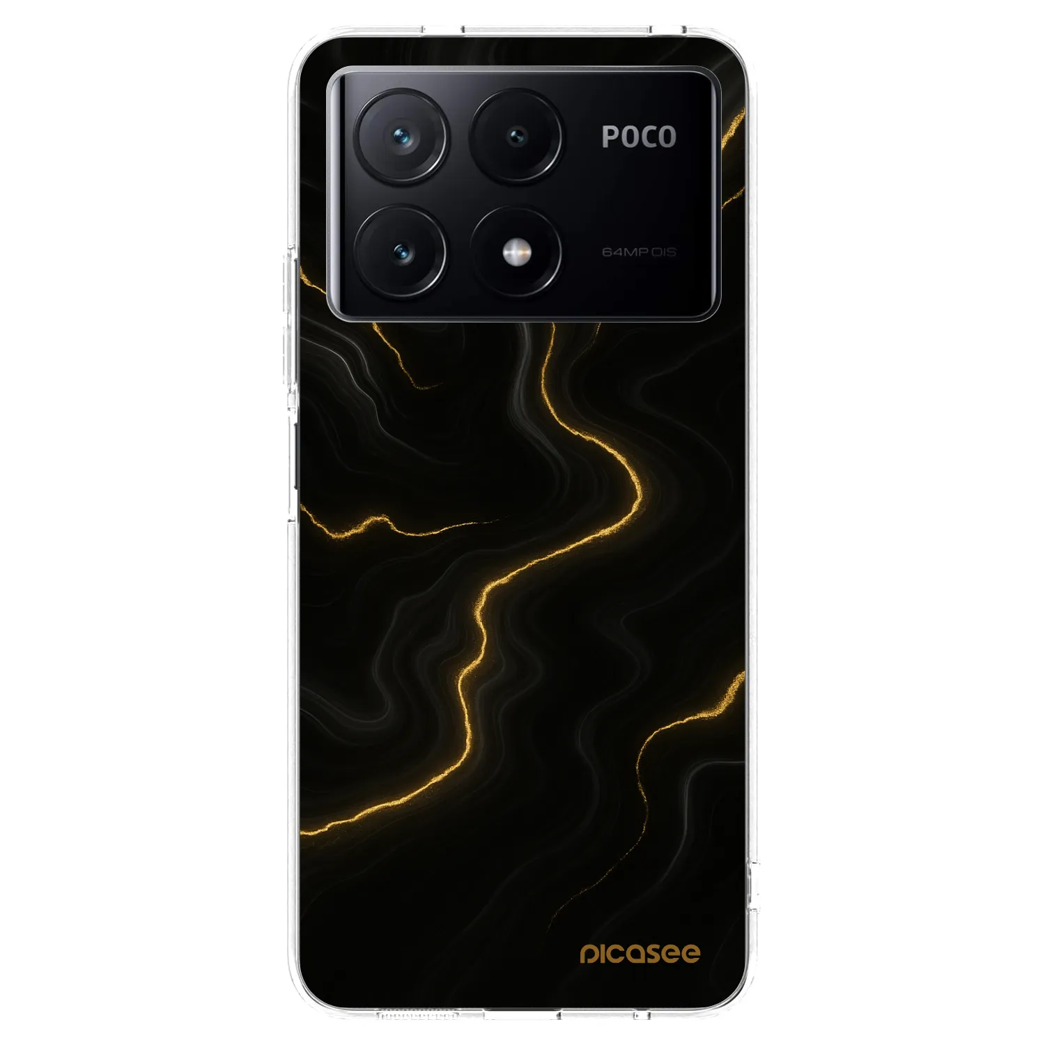 Picasee silikonový průhledný obal pro Xiaomi Poco X6 Pro - Thunder