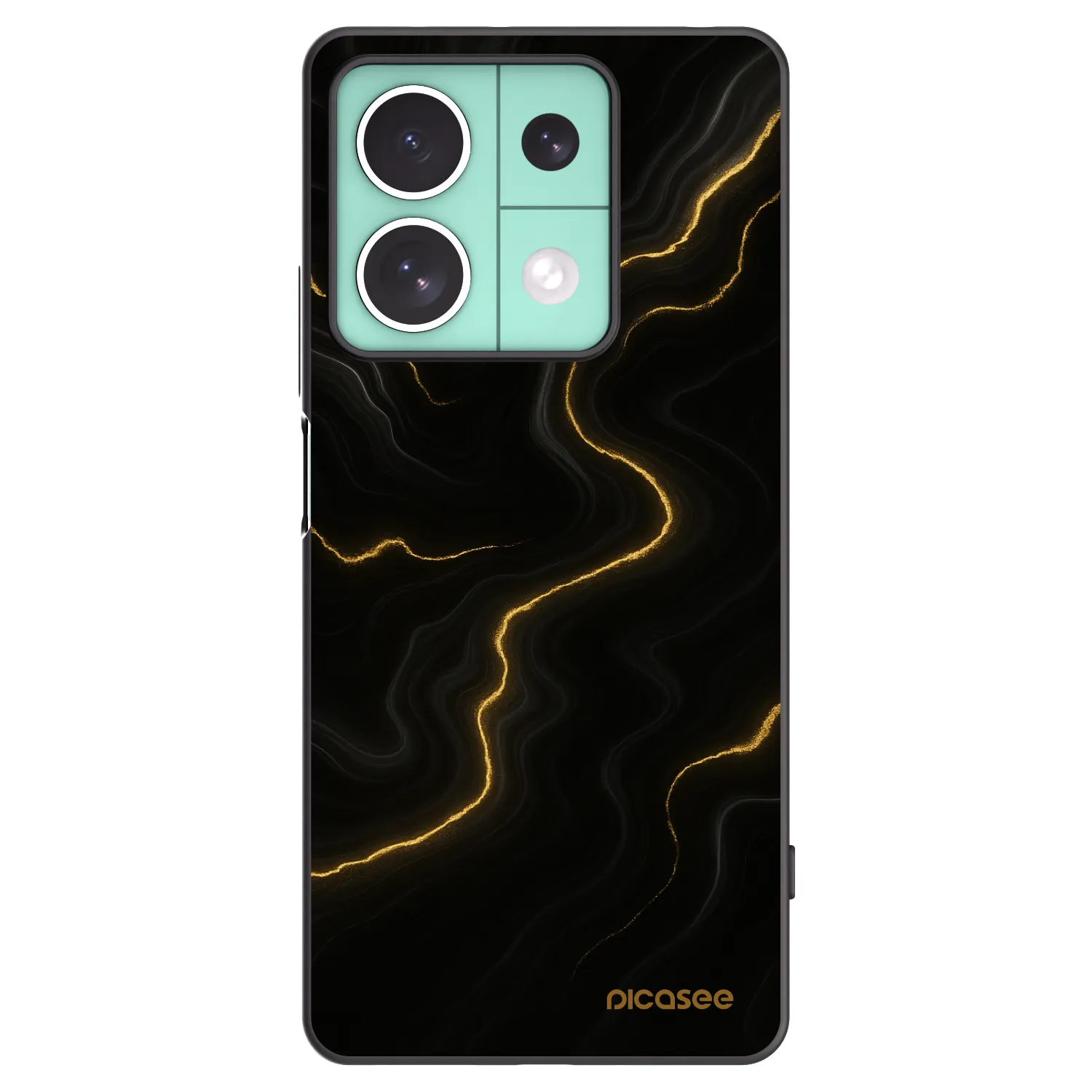 Picasee silikonový černý obal pro Xiaomi Redmi Note 13 5G - Thunder