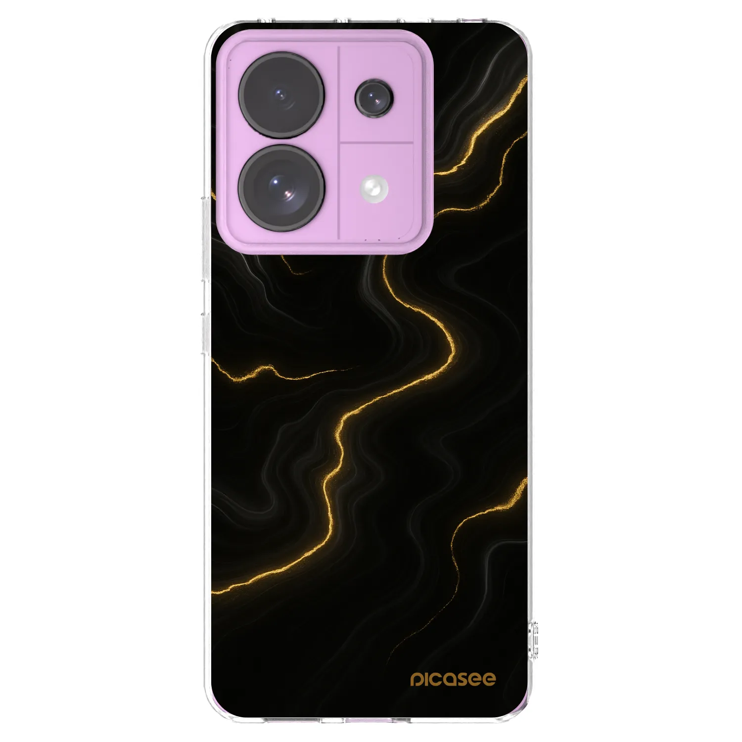 Picasee silikonový průhledný obal pro Xiaomi Redmi Note 13 Pro 5G - Thunder