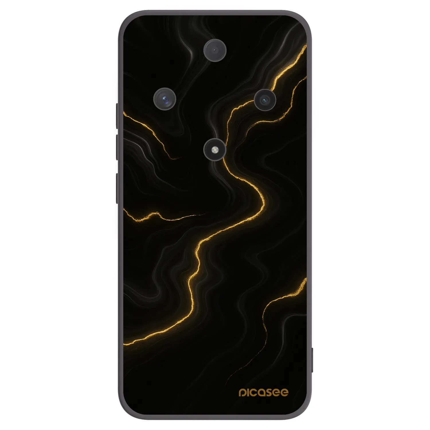 Picasee silikonový černý obal pro Honor Magic6 Lite 5G - Thunder