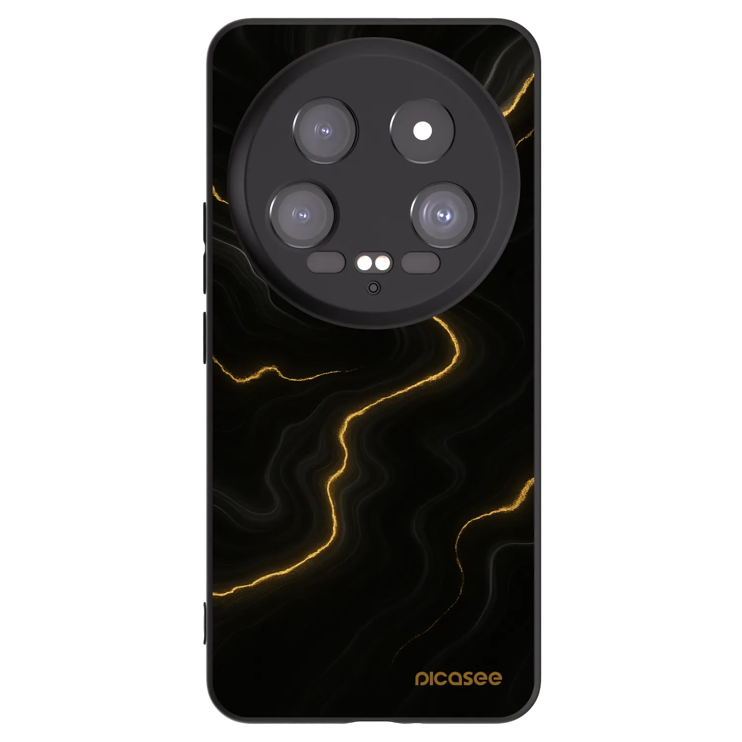 Picasee silikonový černý obal pro Xiaomi 14 Ultra - Thunder