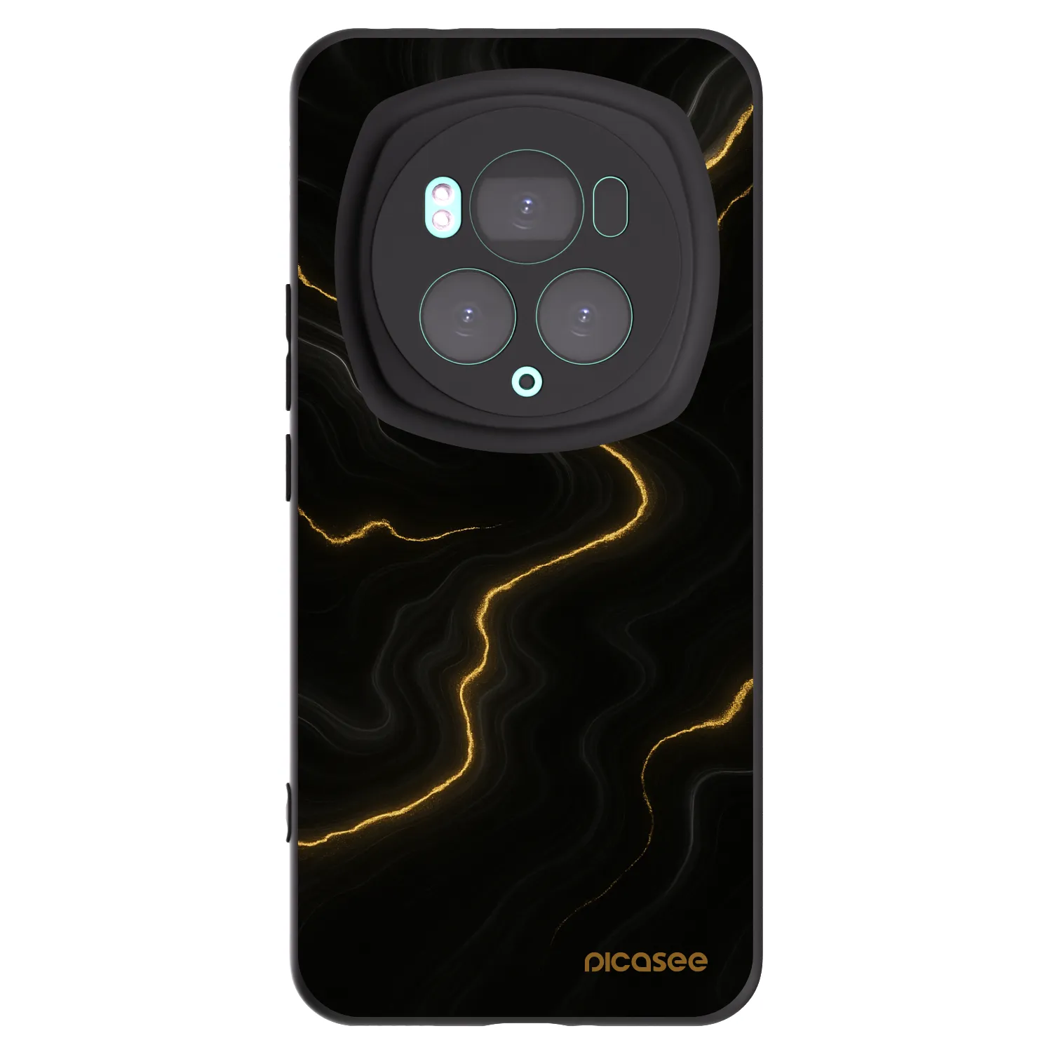 Picasee silikonový černý obal pro Honor Magic6 Pro - Thunder