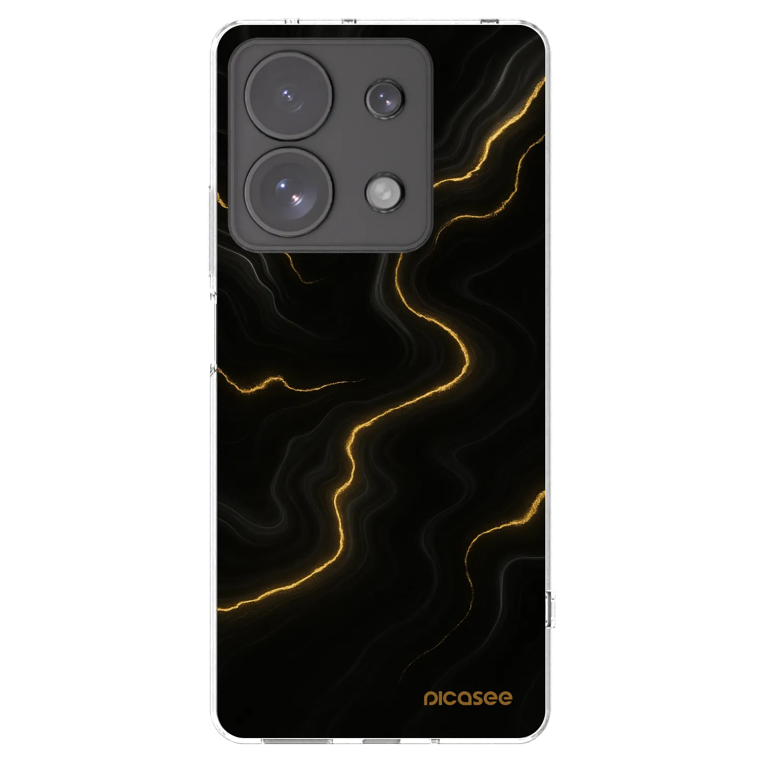 Picasee silikonový průhledný obal pro Xiaomi Redmi Note 13 Pro 4G - Thunder