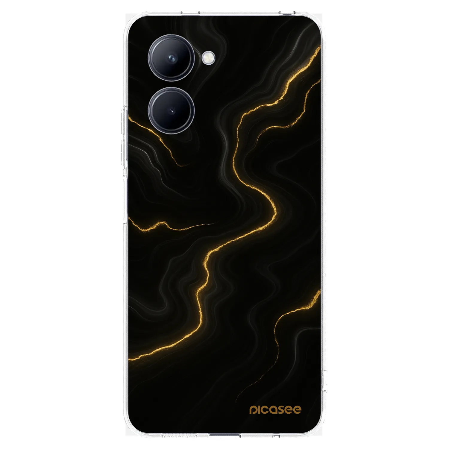 Picasee silikonový průhledný obal pro Realme C33 (2023) - Thunder