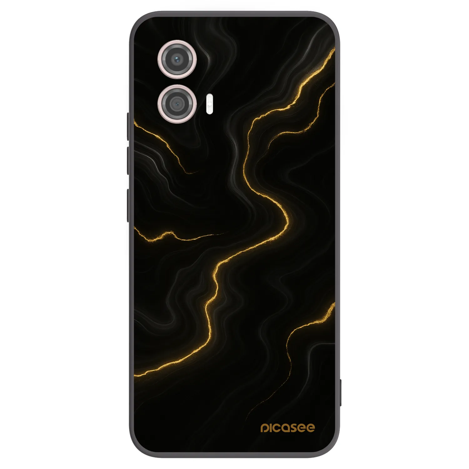 Picasee silikonový černý obal pro Motorola Moto G53 5G - Thunder
