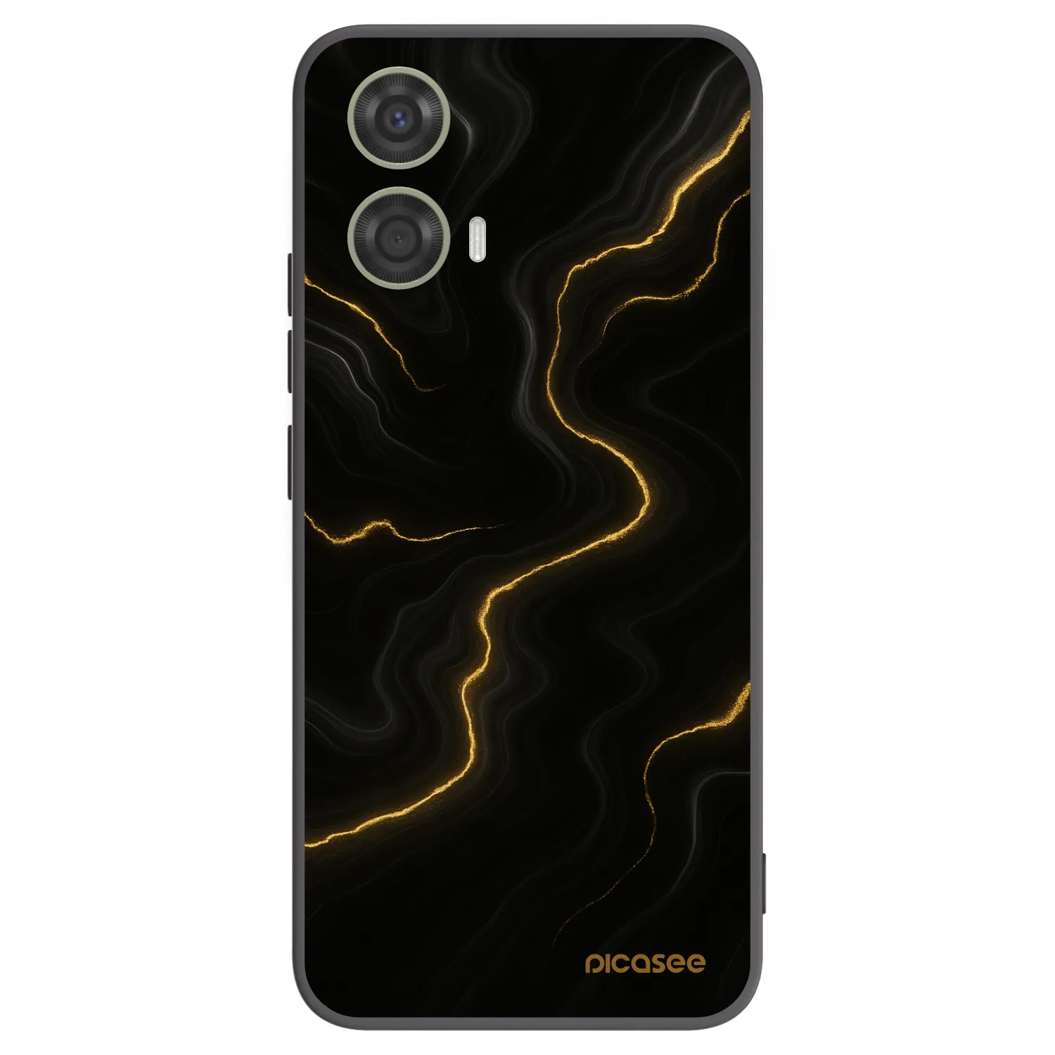 Picasee silikonový černý obal pro Motorola Moto G24 - Thunder