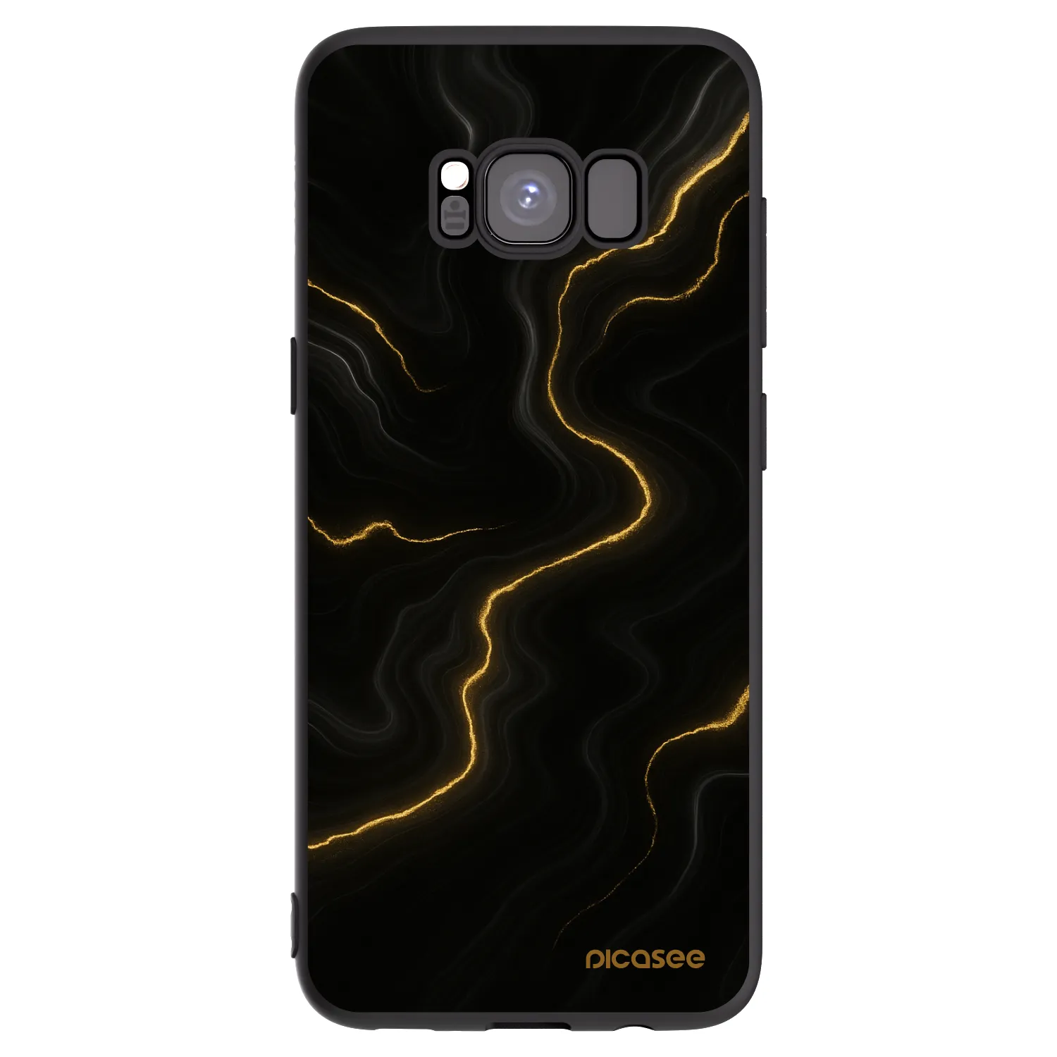 Picasee silikonový černý obal pro Samsung Galaxy S8 G950F - Thunder