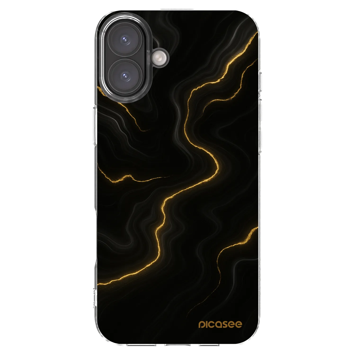 Picasee silikonový průhledný obal pro Apple iPhone 16 Plus - Thunder