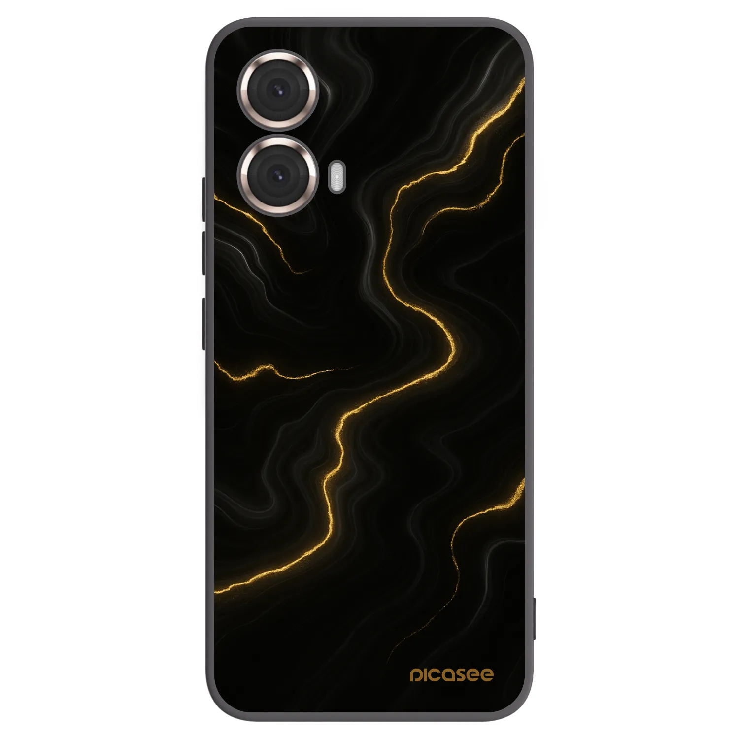 Picasee silikonový černý obal pro Motorola Moto G85 - Thunder