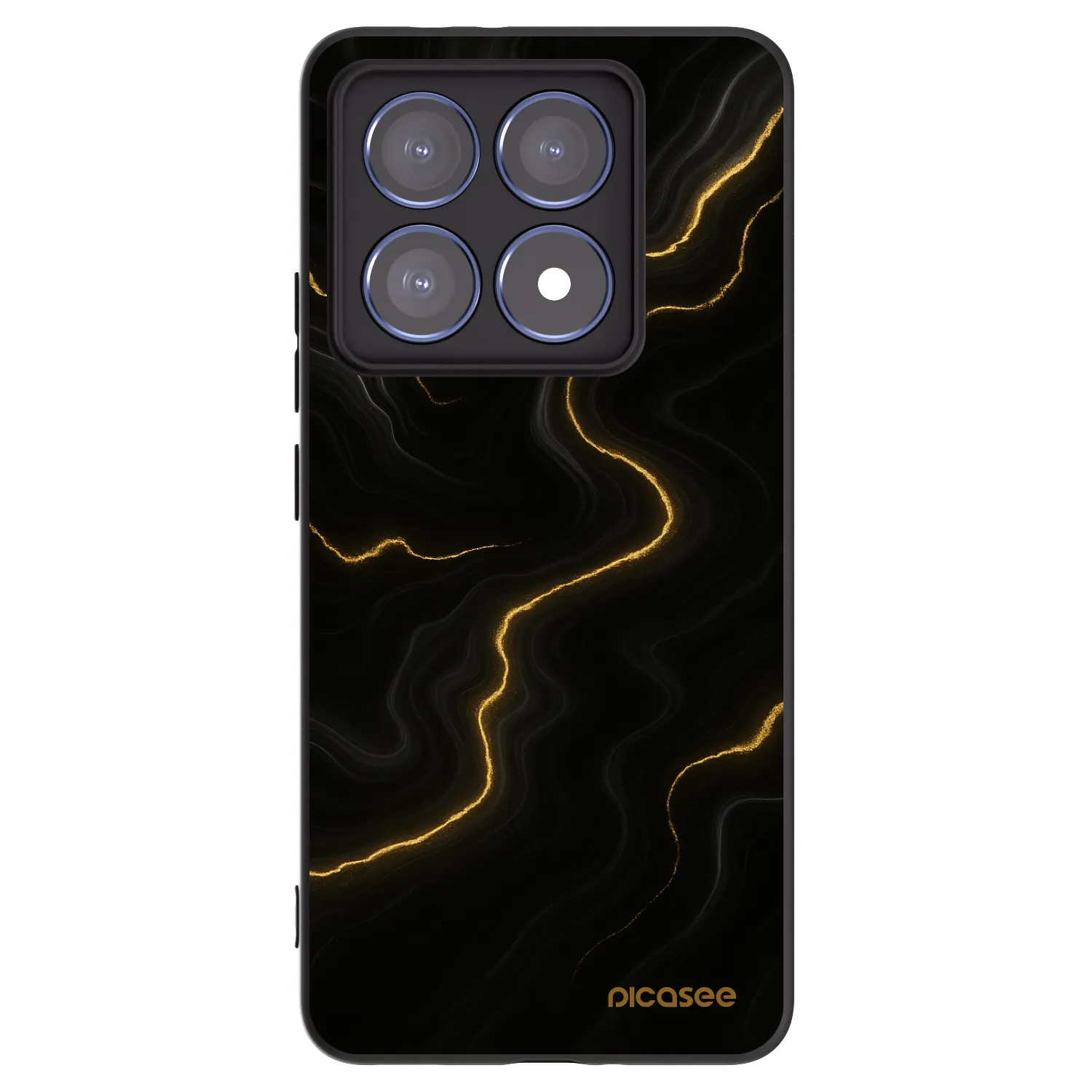 Picasee silikonový černý obal pro Xiaomi 14T Pro - Thunder