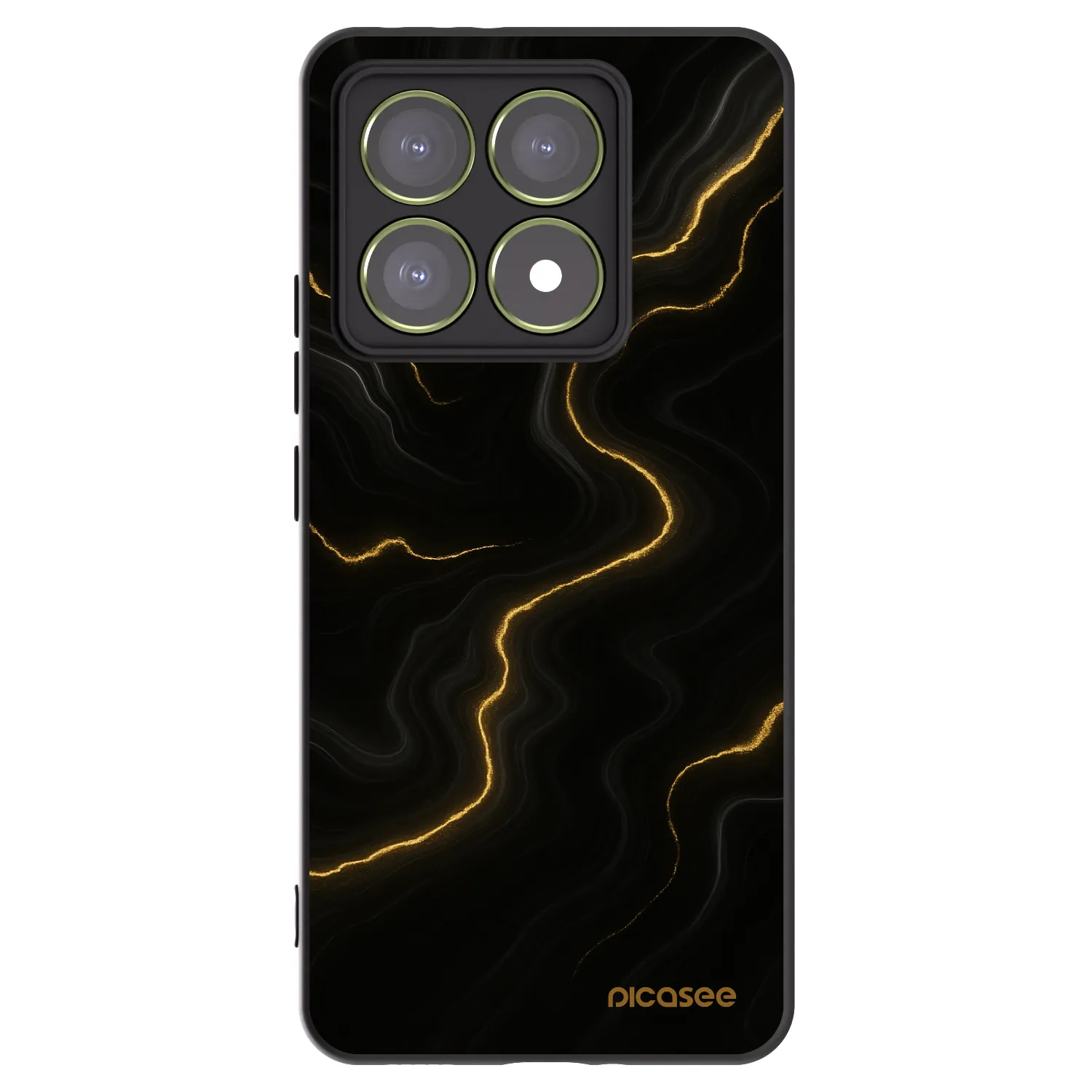 Picasee silikonový černý obal pro Xiaomi 14T - Thunder