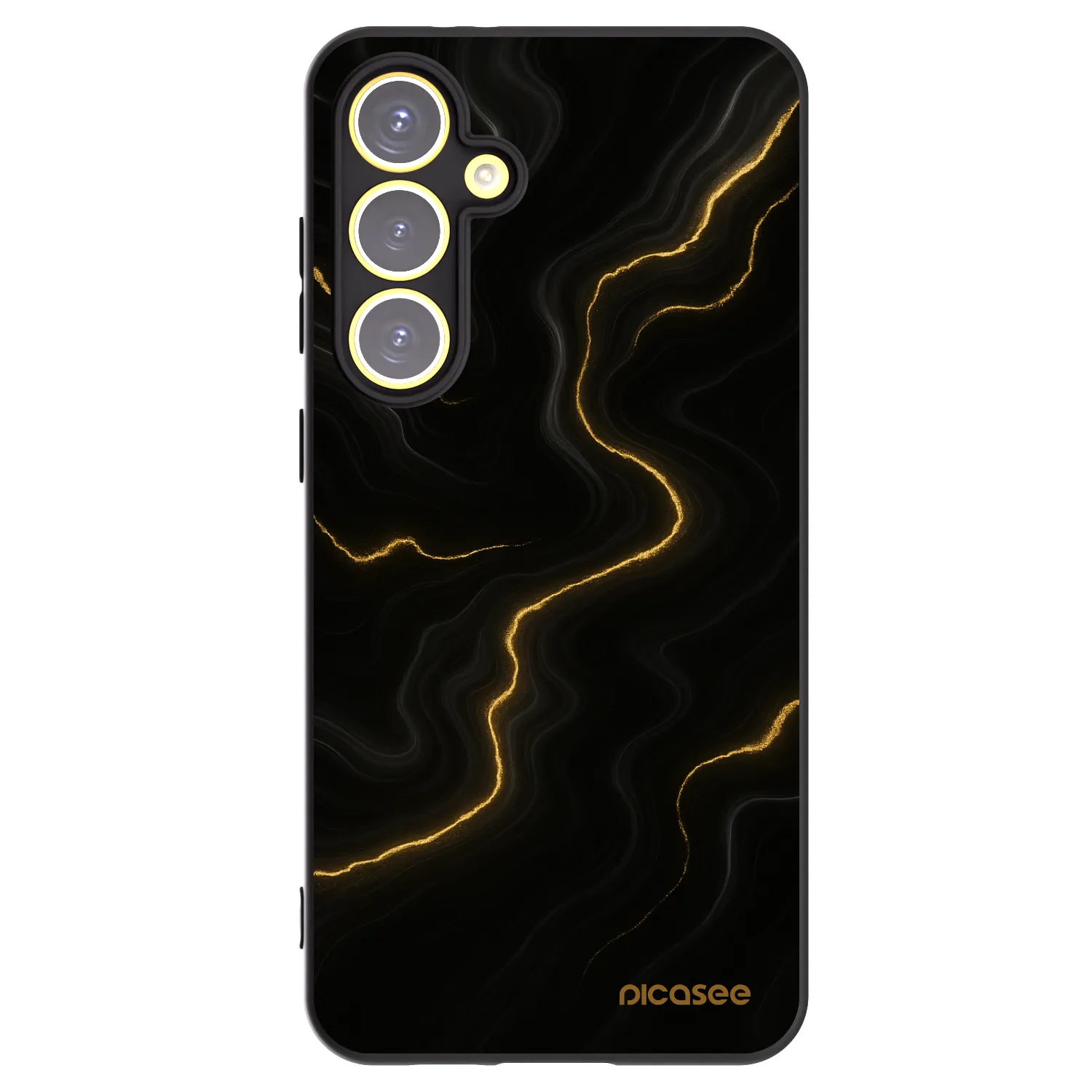 Picasee silikonový černý obal pro Samsung Galaxy S24 FE S721B - Thunder