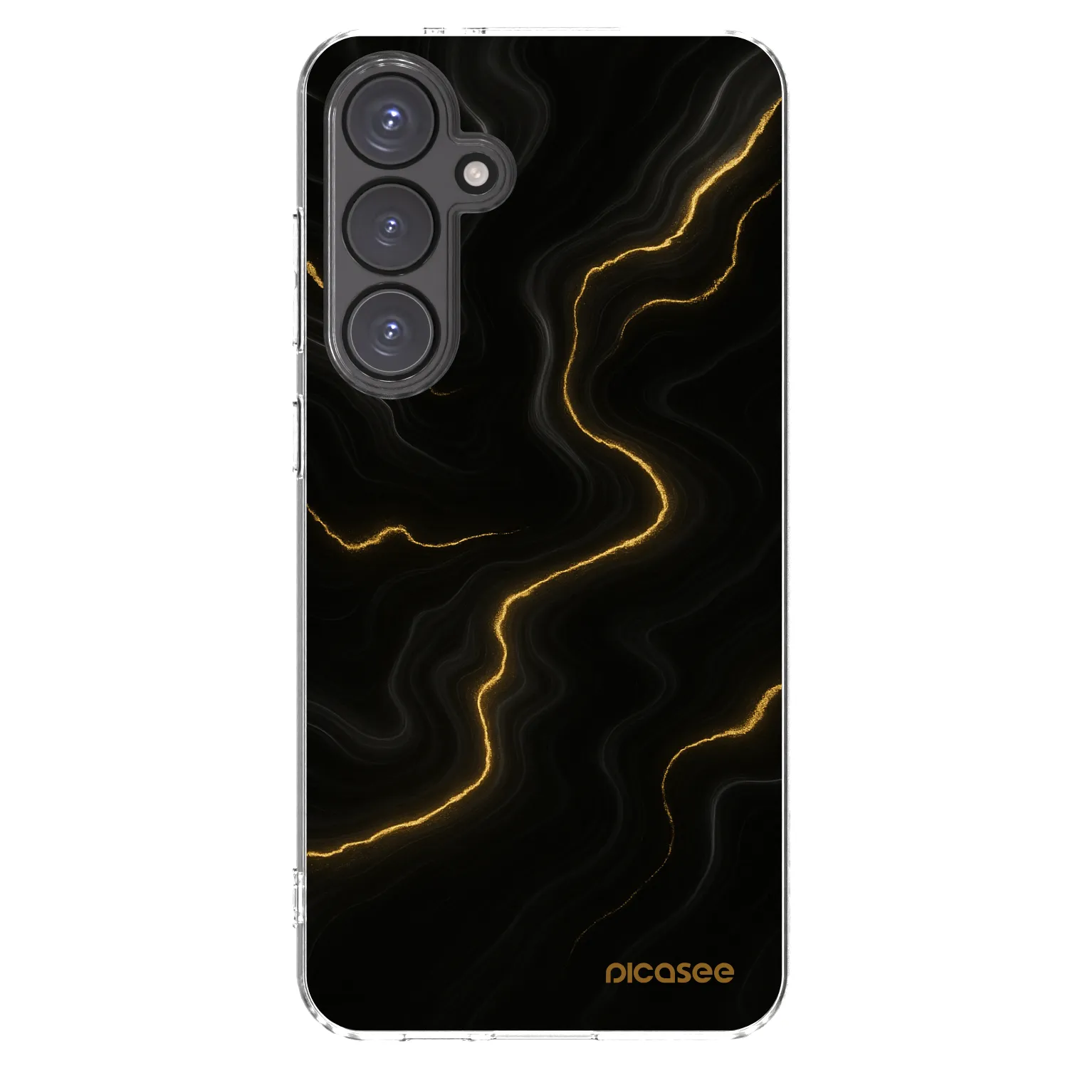 Picasee silikonový průhledný obal pro Samsung Galaxy S24 FE S721B - Thunder