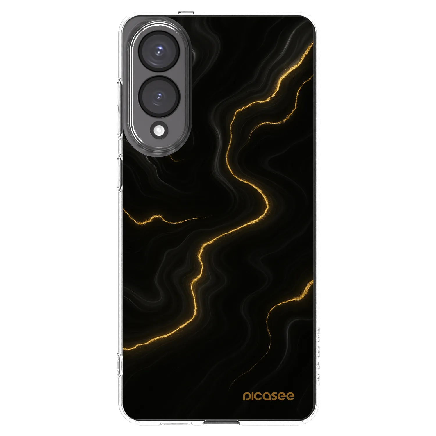 Picasee silikonový průhledný obal pro Samsung Galaxy S25 Edge 5G - Thunder