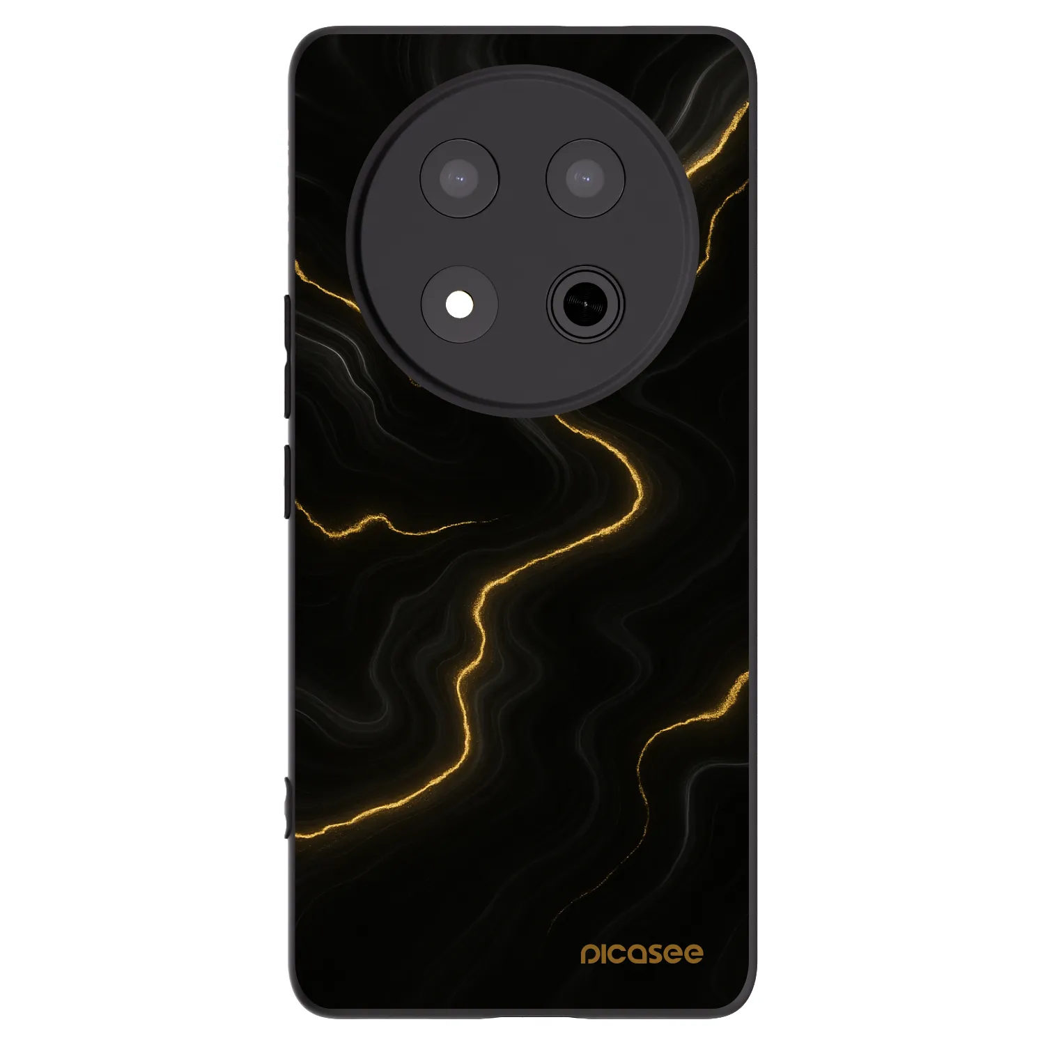 Picasee silikonový černý obal pro Honor Magic7 Lite 5G - Thunder