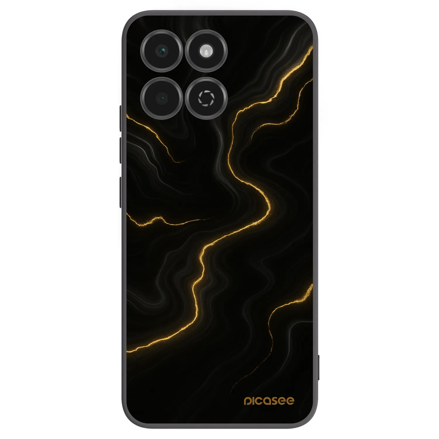 Picasee silikonový černý obal pro Honor 200 Smart 5G - Thunder