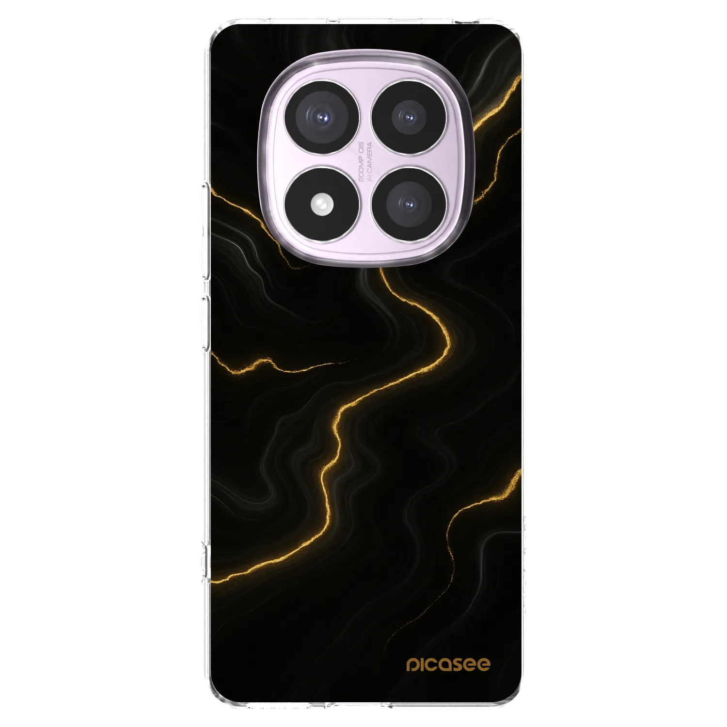 Picasee silikonový průhledný obal pro Xiaomi Redmi Note 14 Pro 4G - Thunder