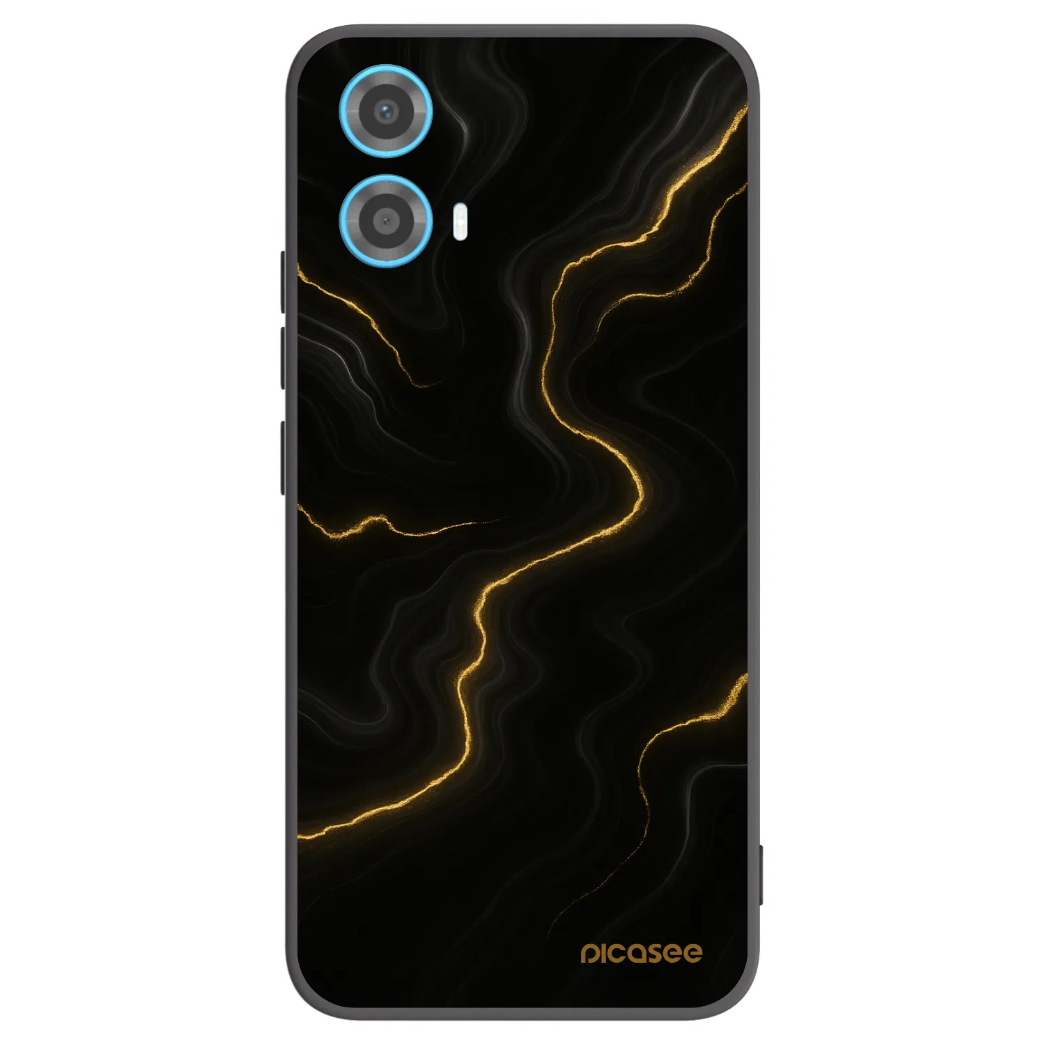 Picasee silikonový černý obal pro Motorola Moto G34 5G - Thunder