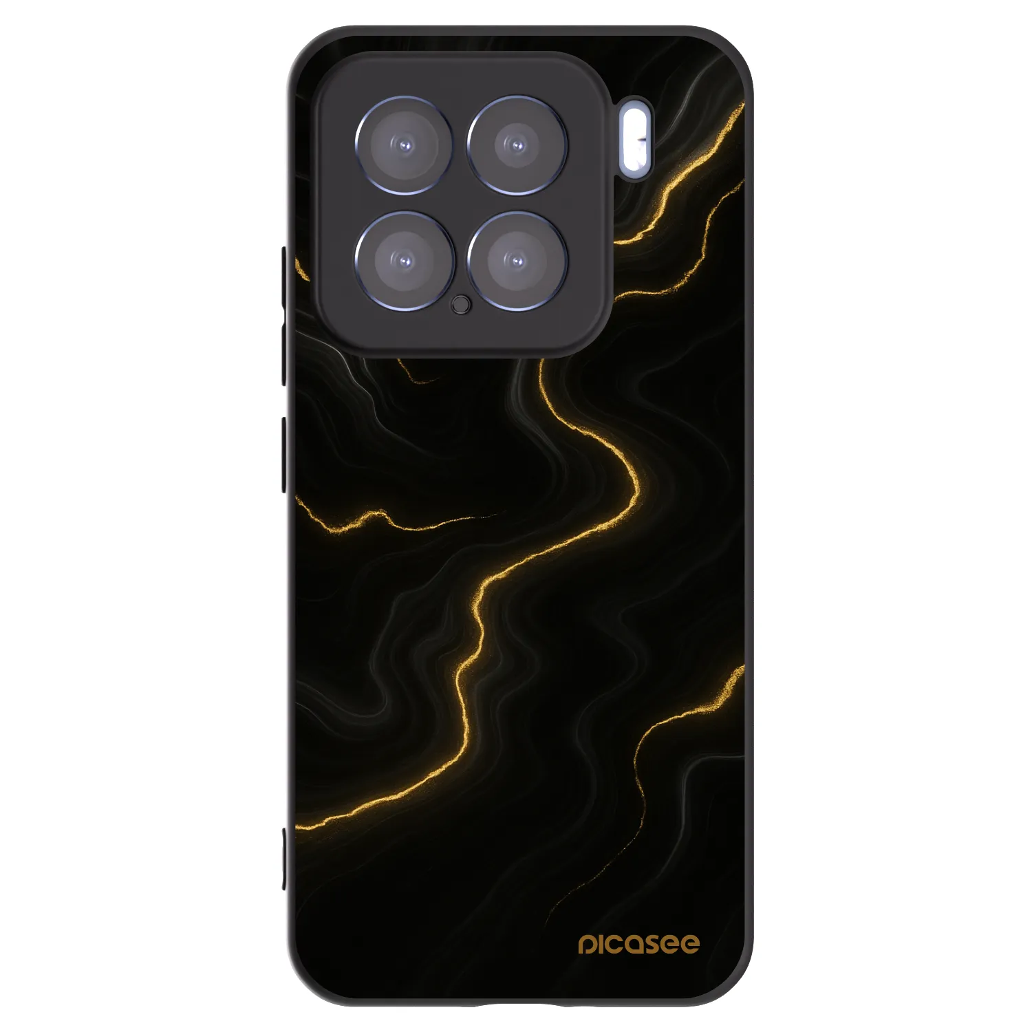 Picasee silikonový černý obal pro Xiaomi 15 - Thunder