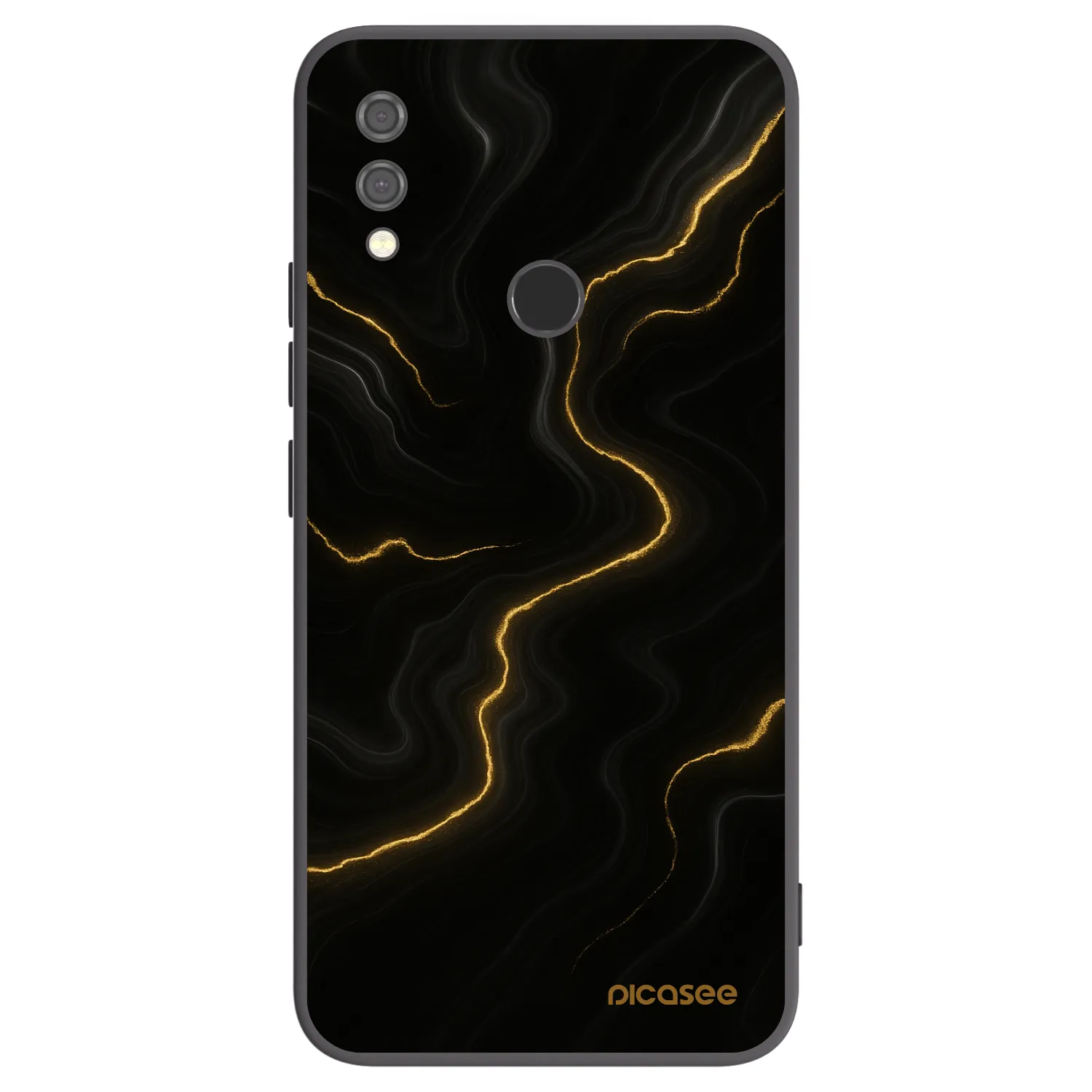 Picasee silikonový černý obal pro Xiaomi Redmi Note 7 - Thunder
