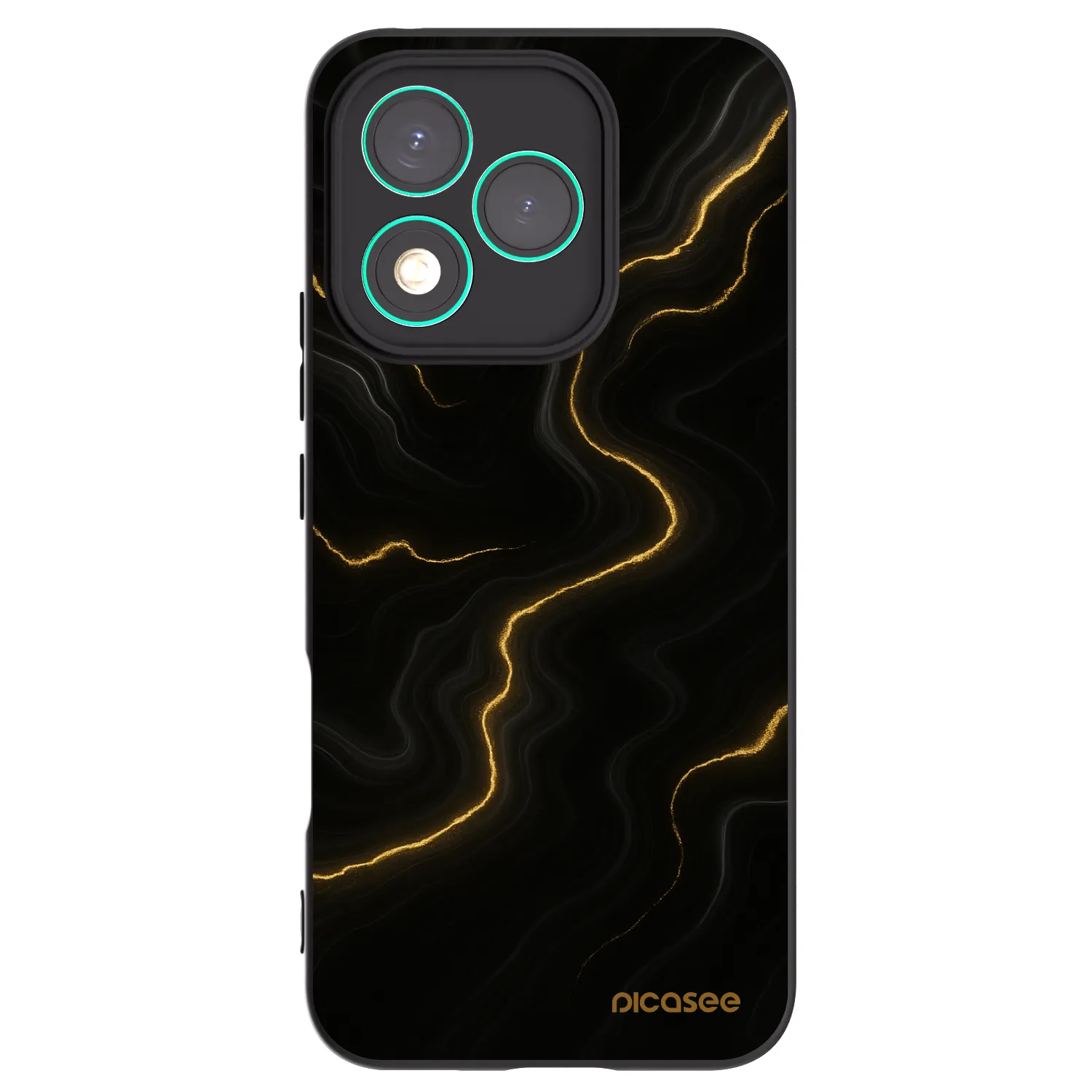 Picasee silikonový černý obal pro Honor 400 Lite 5G - Thunder