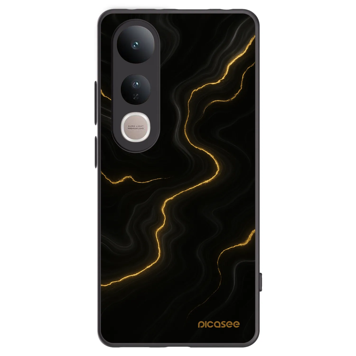 Picasee silikonový černý obal pro Vivo V50 Lite 5G - Thunder