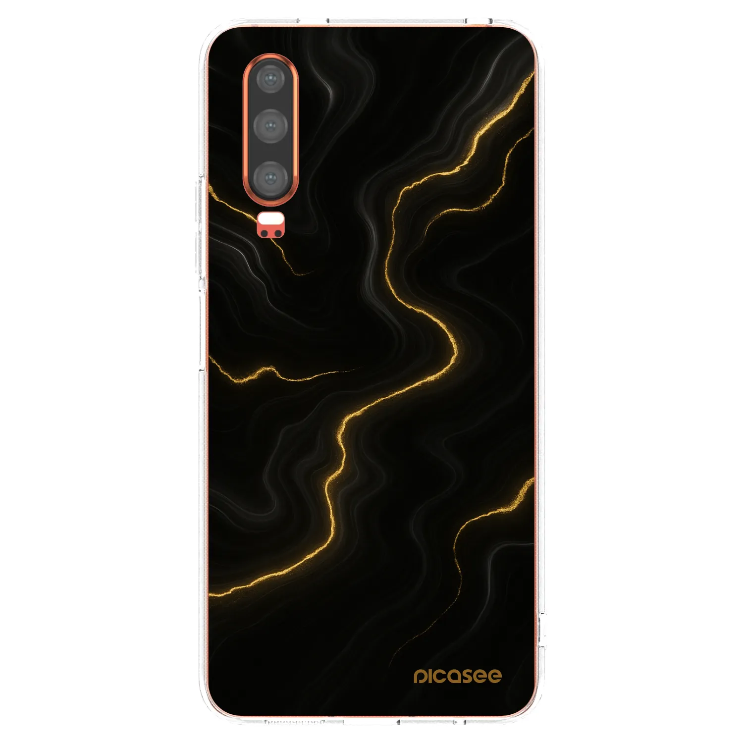 Picasee silikonový průhledný obal pro Huawei P30 - Thunder