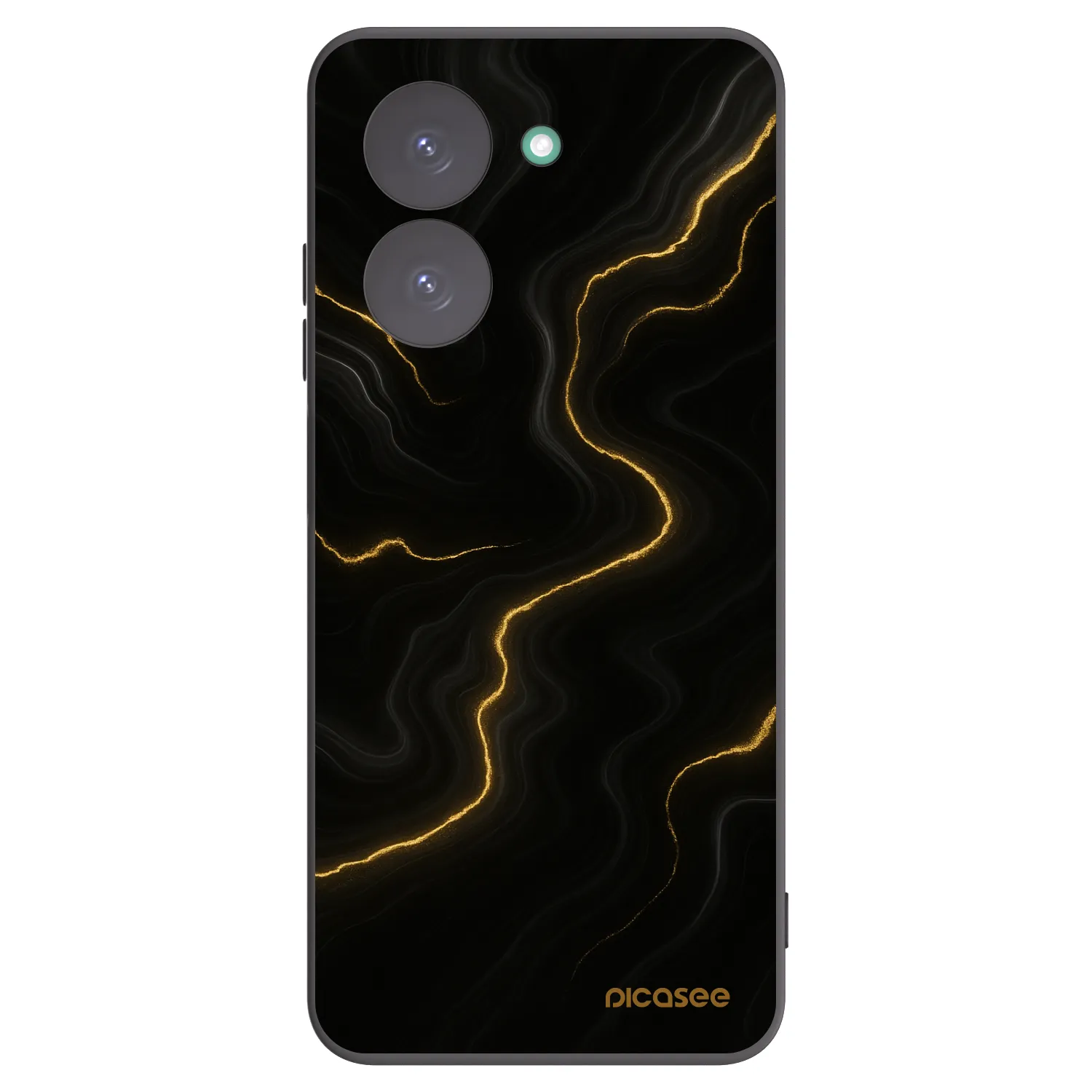 Picasee silikonový černý obal pro Xiaomi Redmi A5 - Thunder
