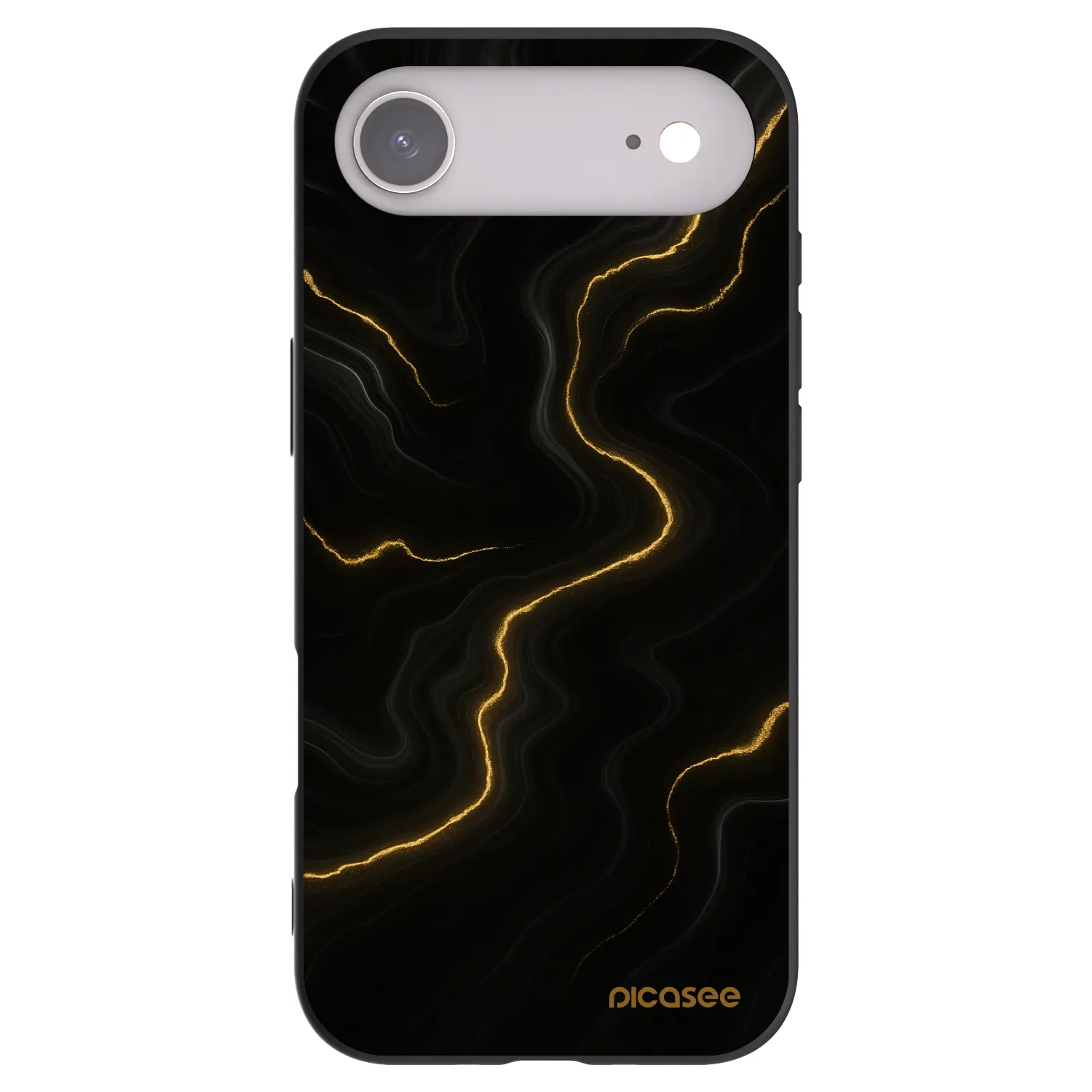 Picasee silikonový černý obal pro Apple iPhone Air - Thunder