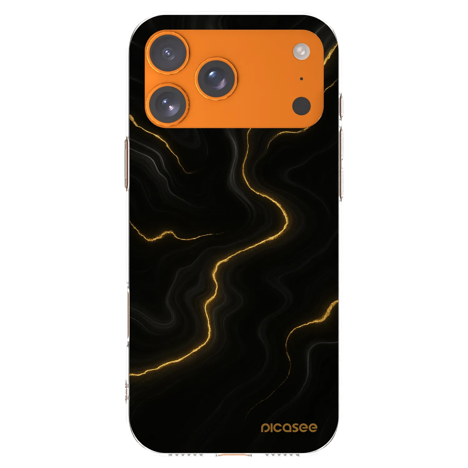 Picasee silikonový průhledný obal pro Apple iPhone 17 Pro Max - Thunder