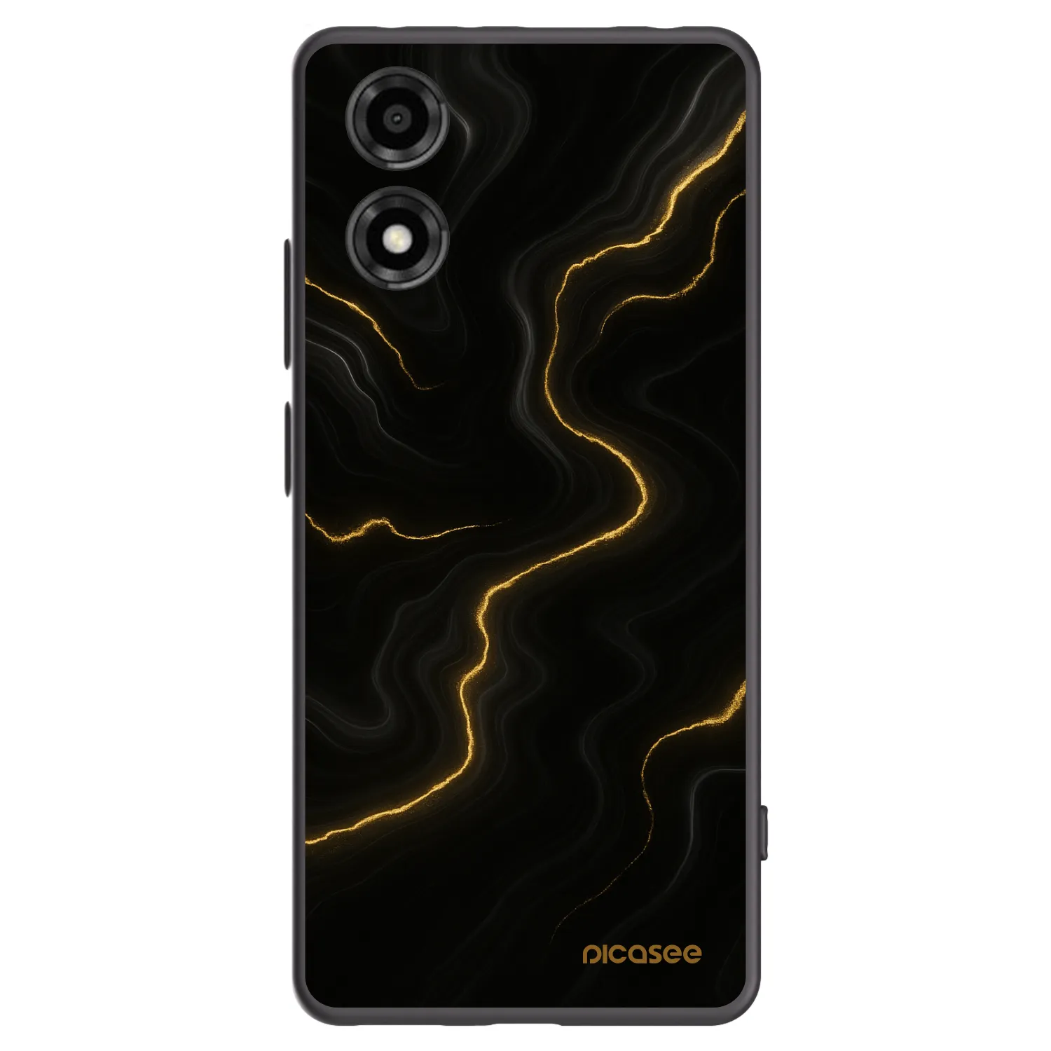 Picasee silikonový černý obal pro Motorola Moto E14 - Thunder