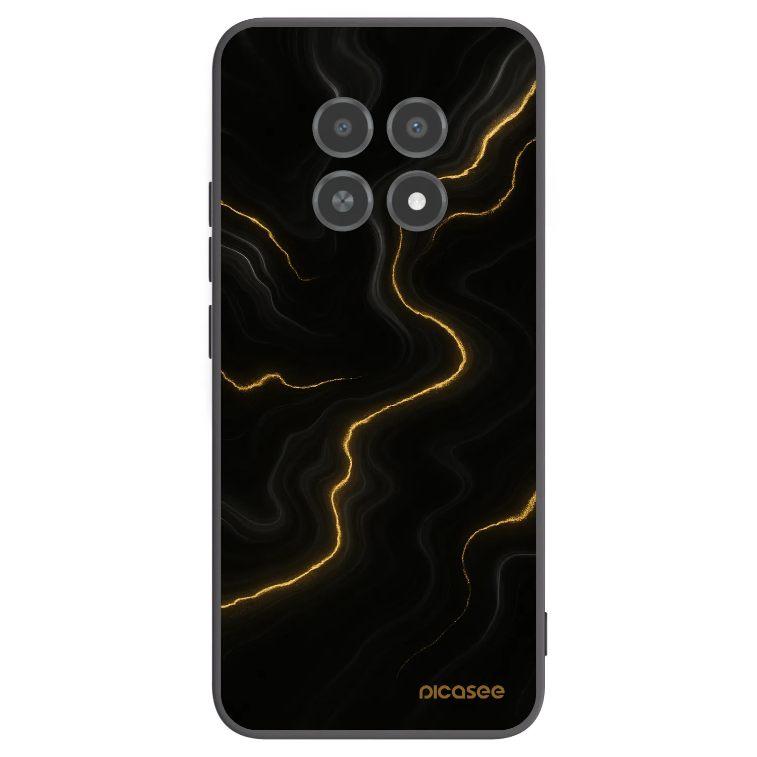 Picasee silikonový černý obal pro Realme 12X - Thunder