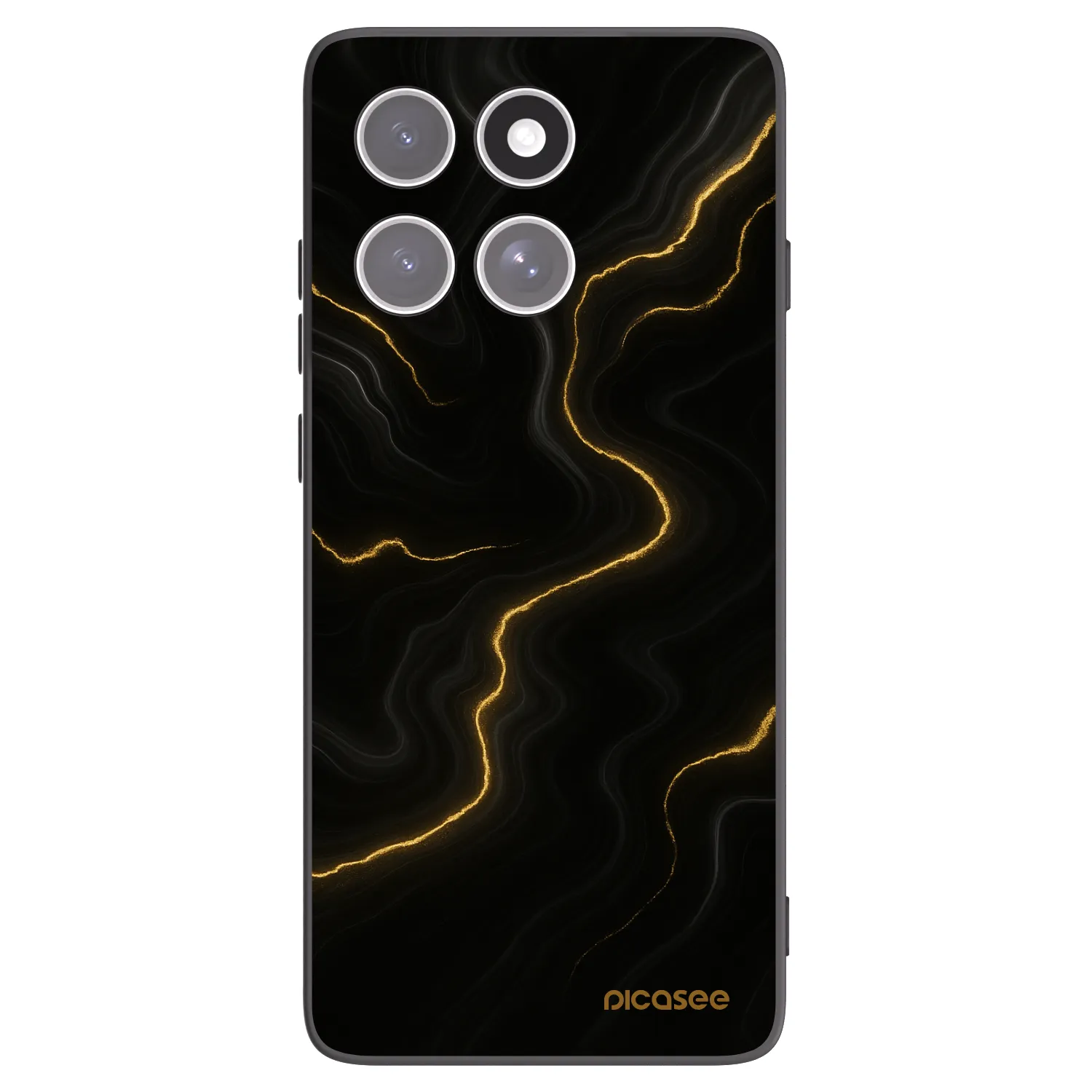 Picasee silikonový černý obal pro Motorola Edge 60 Pro - Thunder