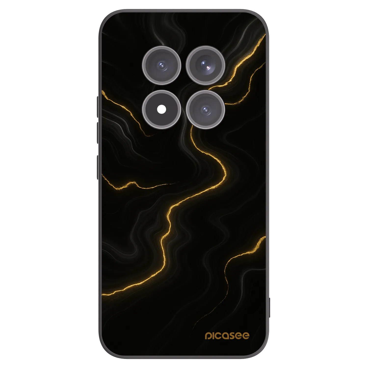 Picasee silikonový černý obal pro Xiaomi Redmi Note 15 Pro+ - Thunder