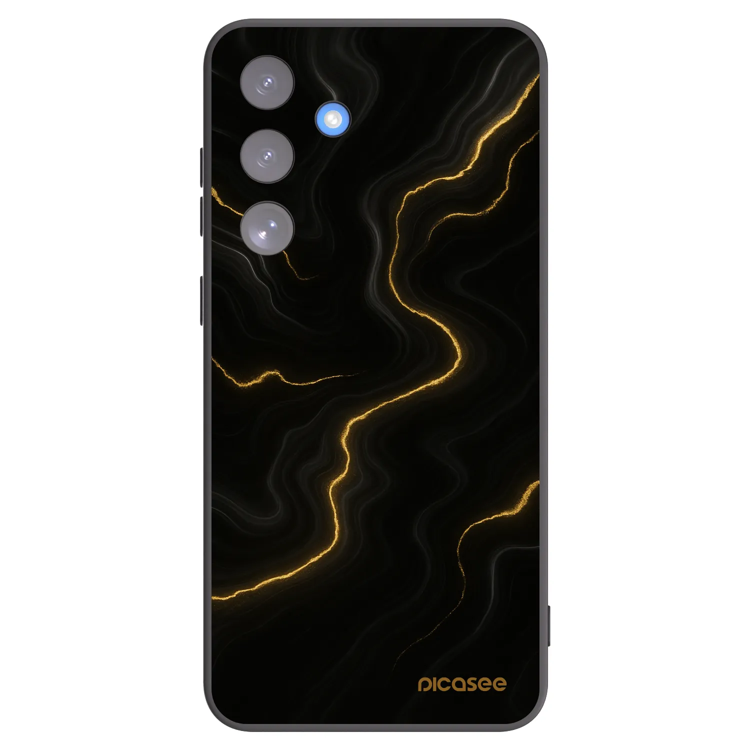 Picasee silikonový černý obal pro Samsung Galaxy S25 FE 5G - Thunder