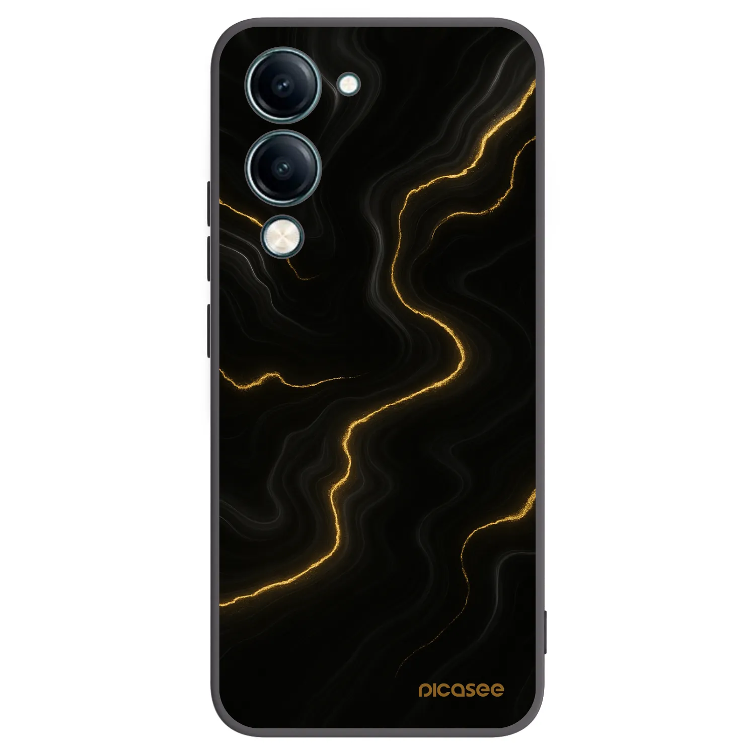 Picasee silikonový černý obal pro Vivo Y29s 5G - Thunder
