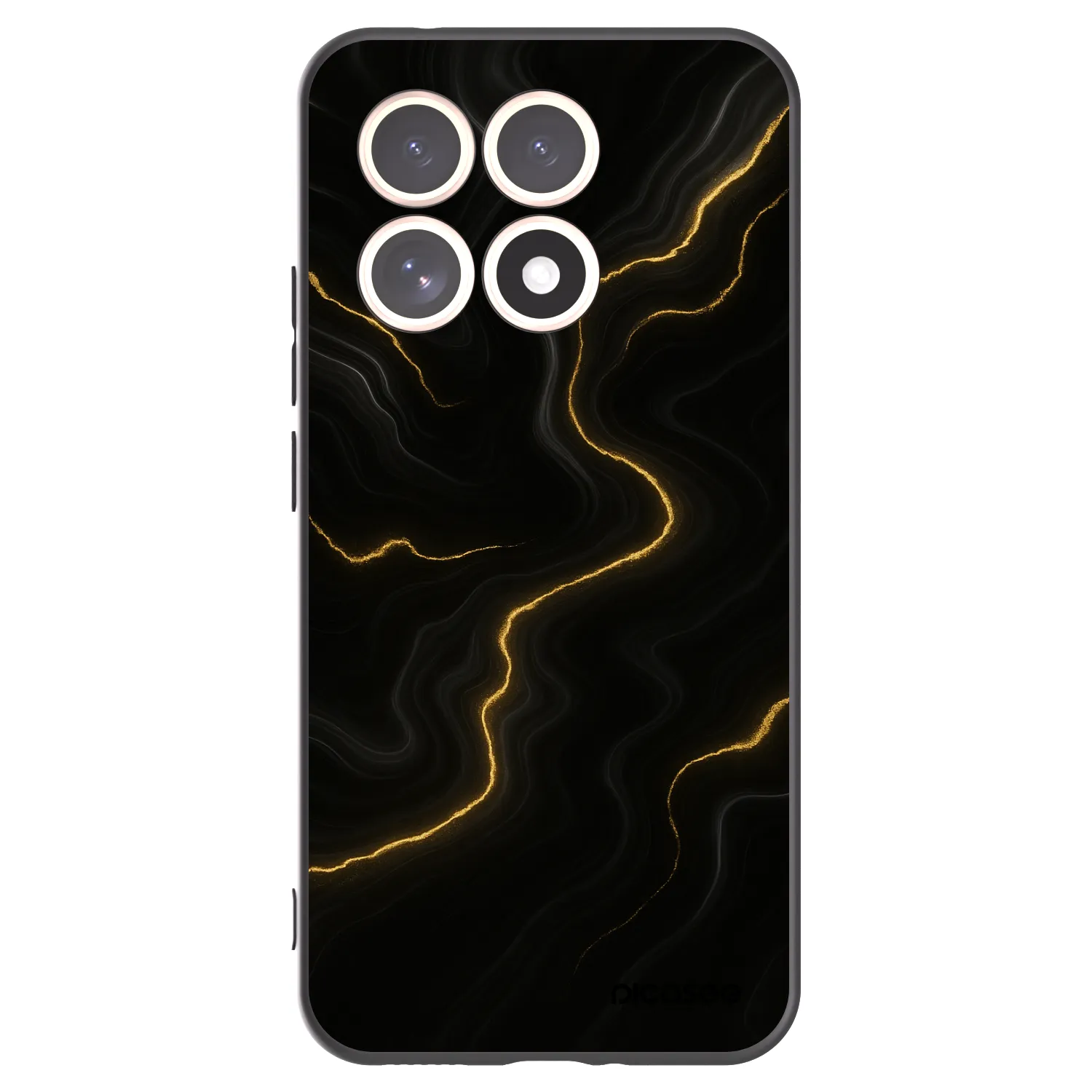 Picasee silikonový černý obal pro Xiaomi 15T - Thunder