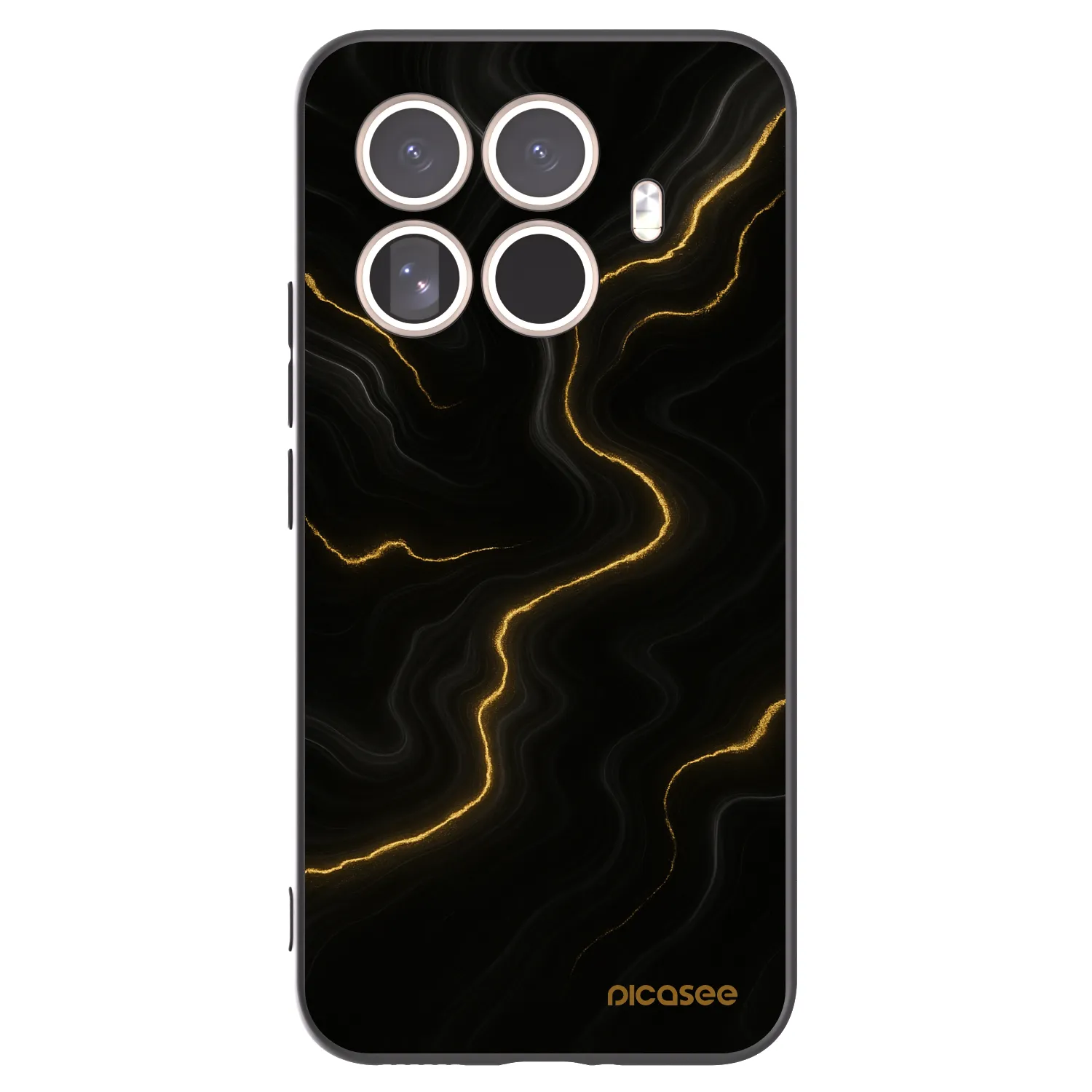 Picasee silikonový černý obal pro Xiaomi 15T Pro - Thunder